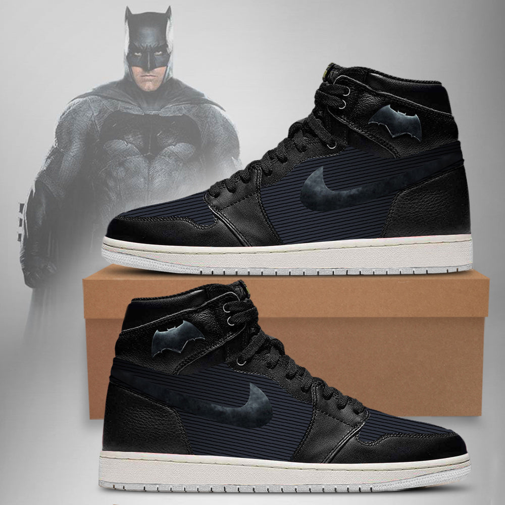 Ideafootwear DC Justice League Batman AJ1 High Sneakers Shoes For Men And Women