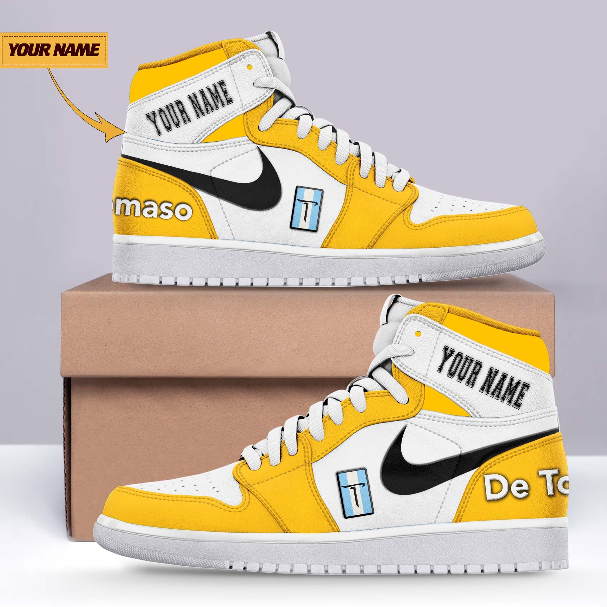Ideafootwear De Tomaso AJ1 High Sneakers Shoes For Men And Women