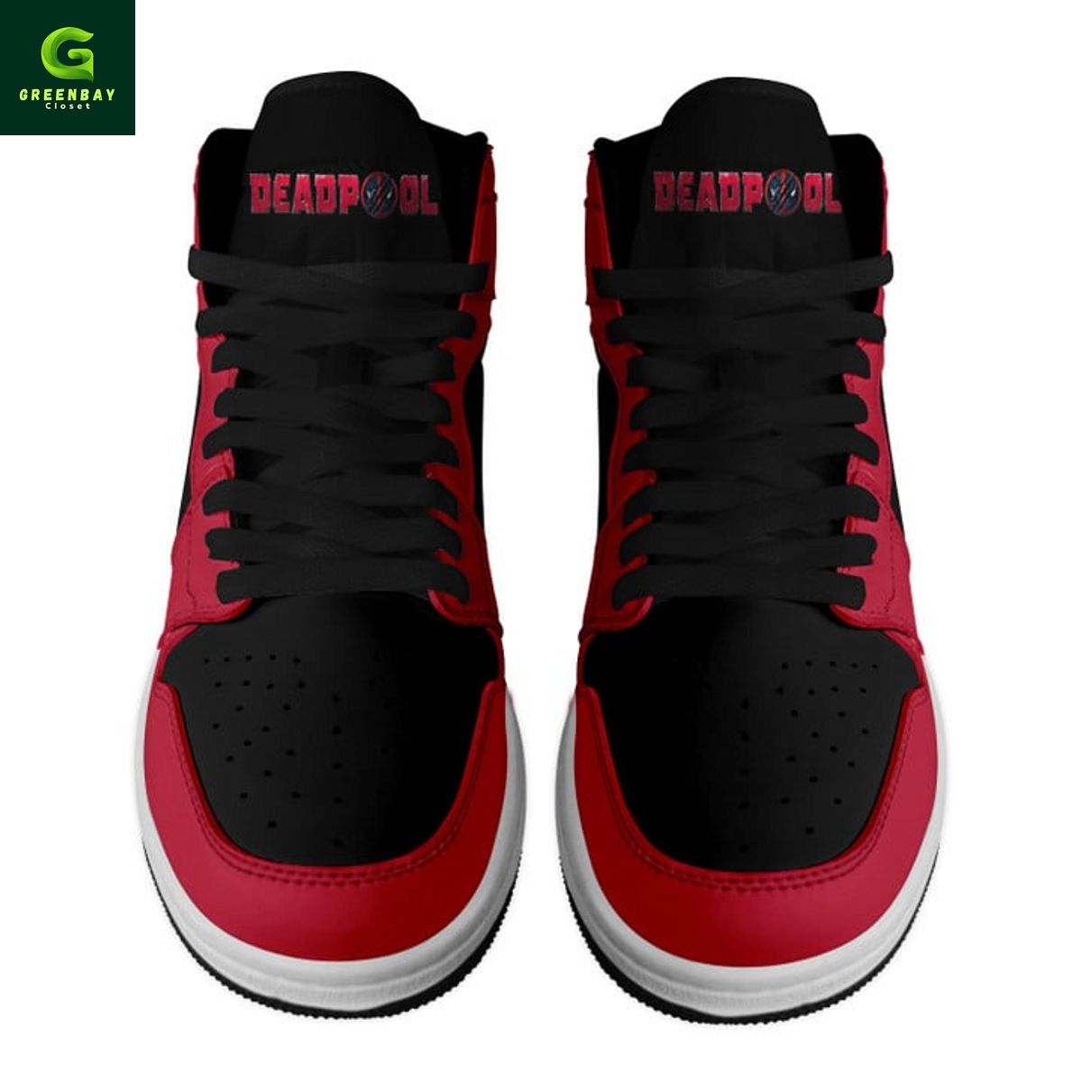 Ideafootwear Deadpool AJ1 High Sneakers Shoes For Men And Women