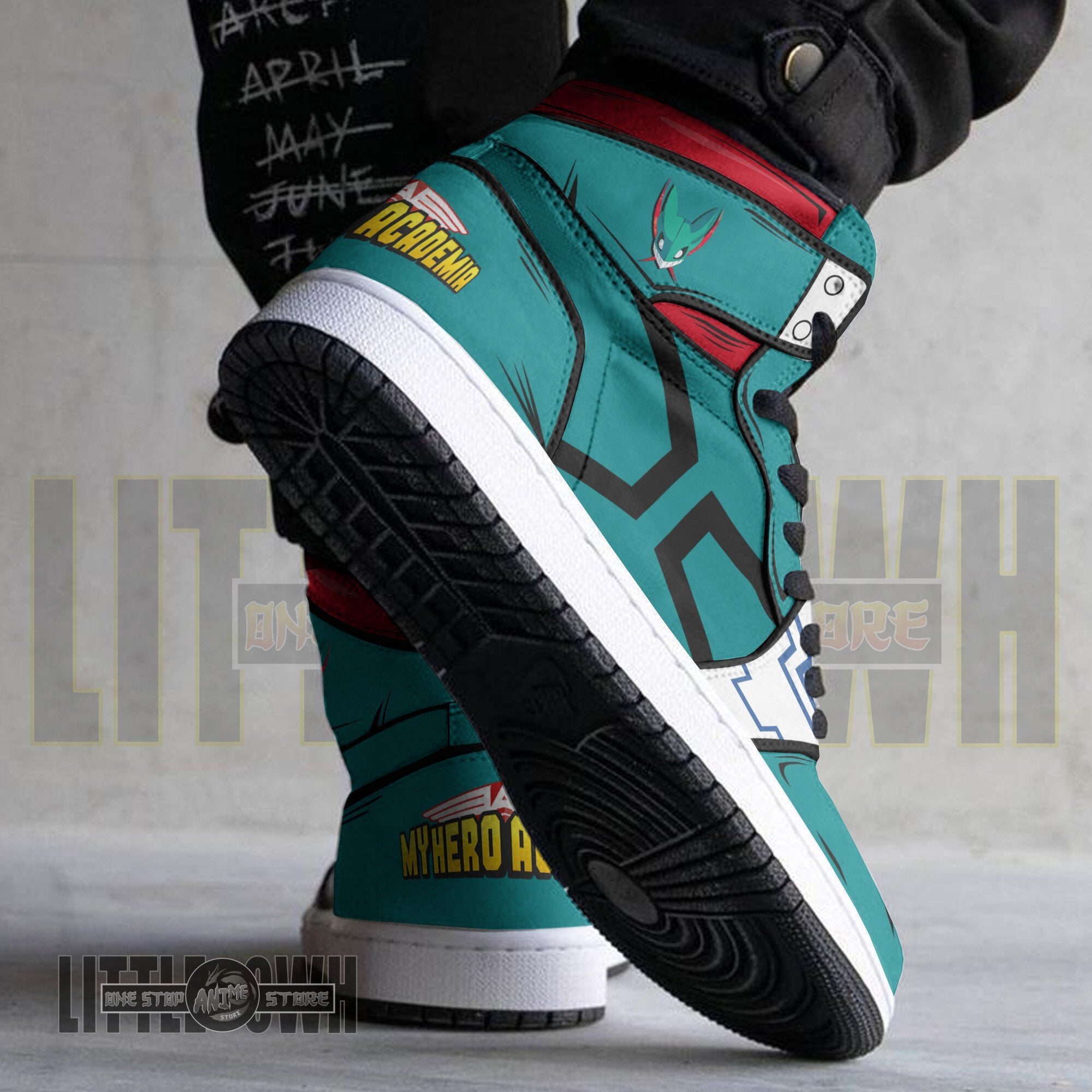 Ideafootwear Deku AJ1 High Sneakers Shoes For Men And Women