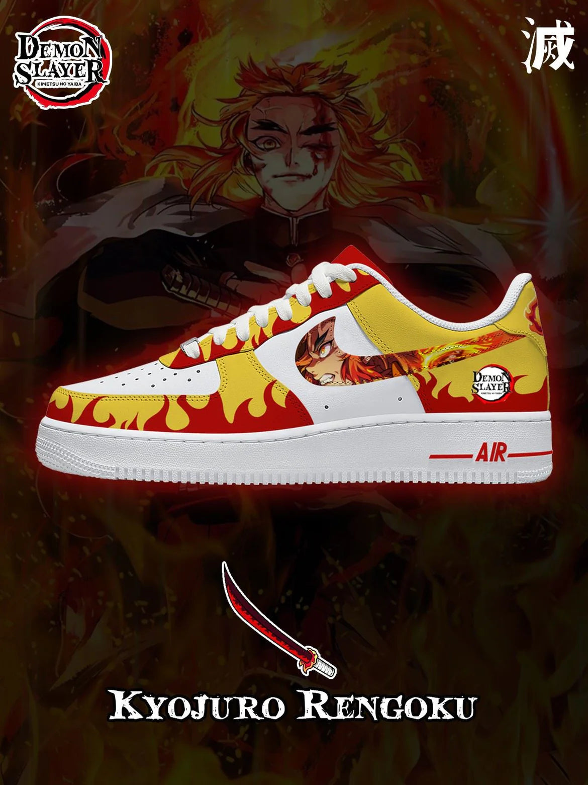 Ideafootwear Demon Slayer Air Low-Top Sneakers Shoes For Men And Women 1