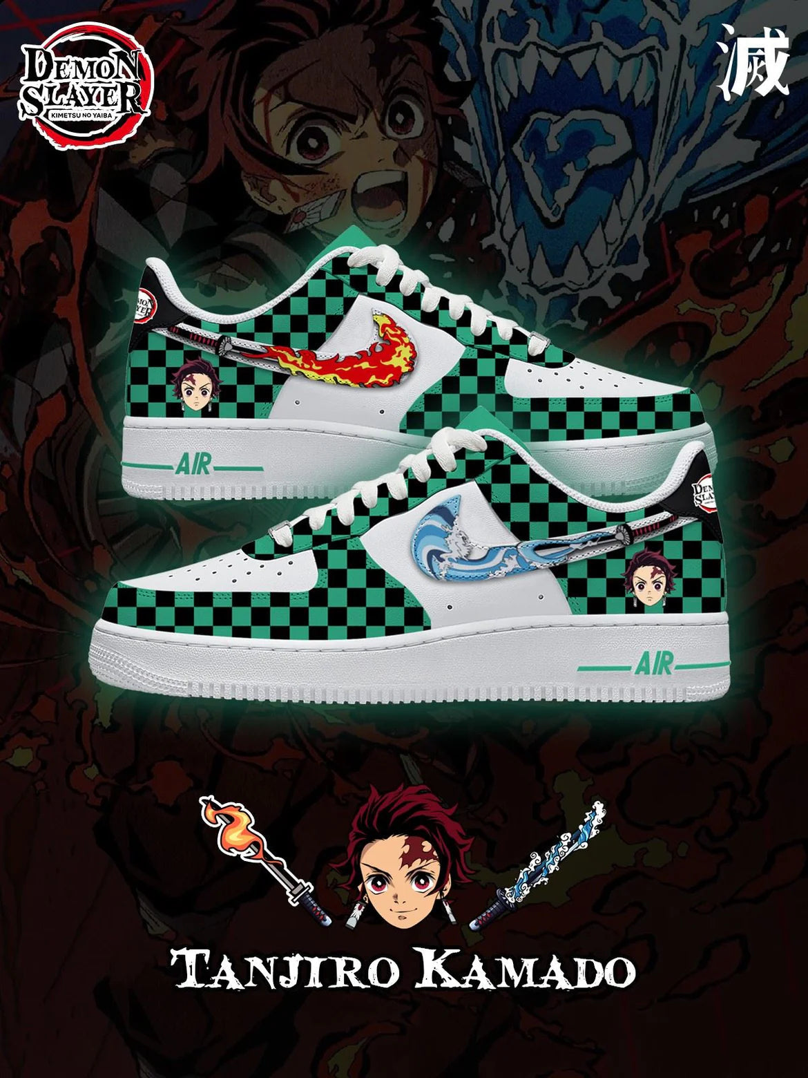 Ideafootwear Demon Slayer Air Low-Top Sneakers Shoes For Men And Women 1