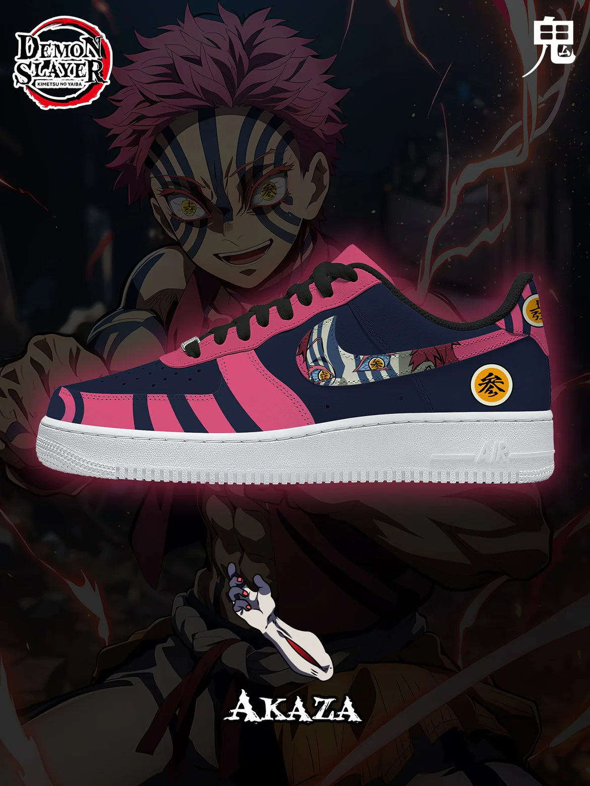 Ideafootwear Demon Slayer Air Low-Top Sneakers Shoes For Men And Women 1