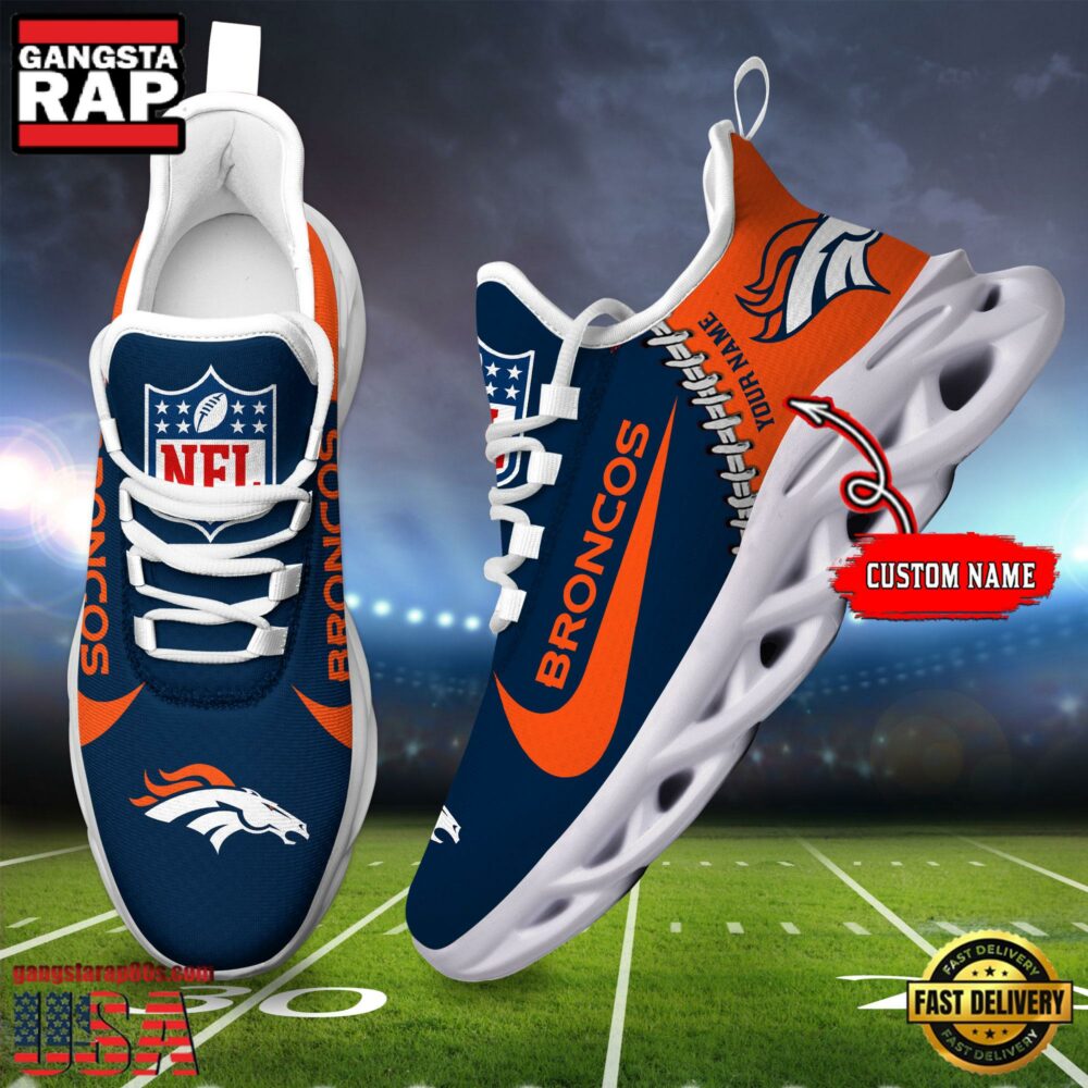 Ideafootwear Denver Broncos Max Soul Shoes Sneakers For Men And Women