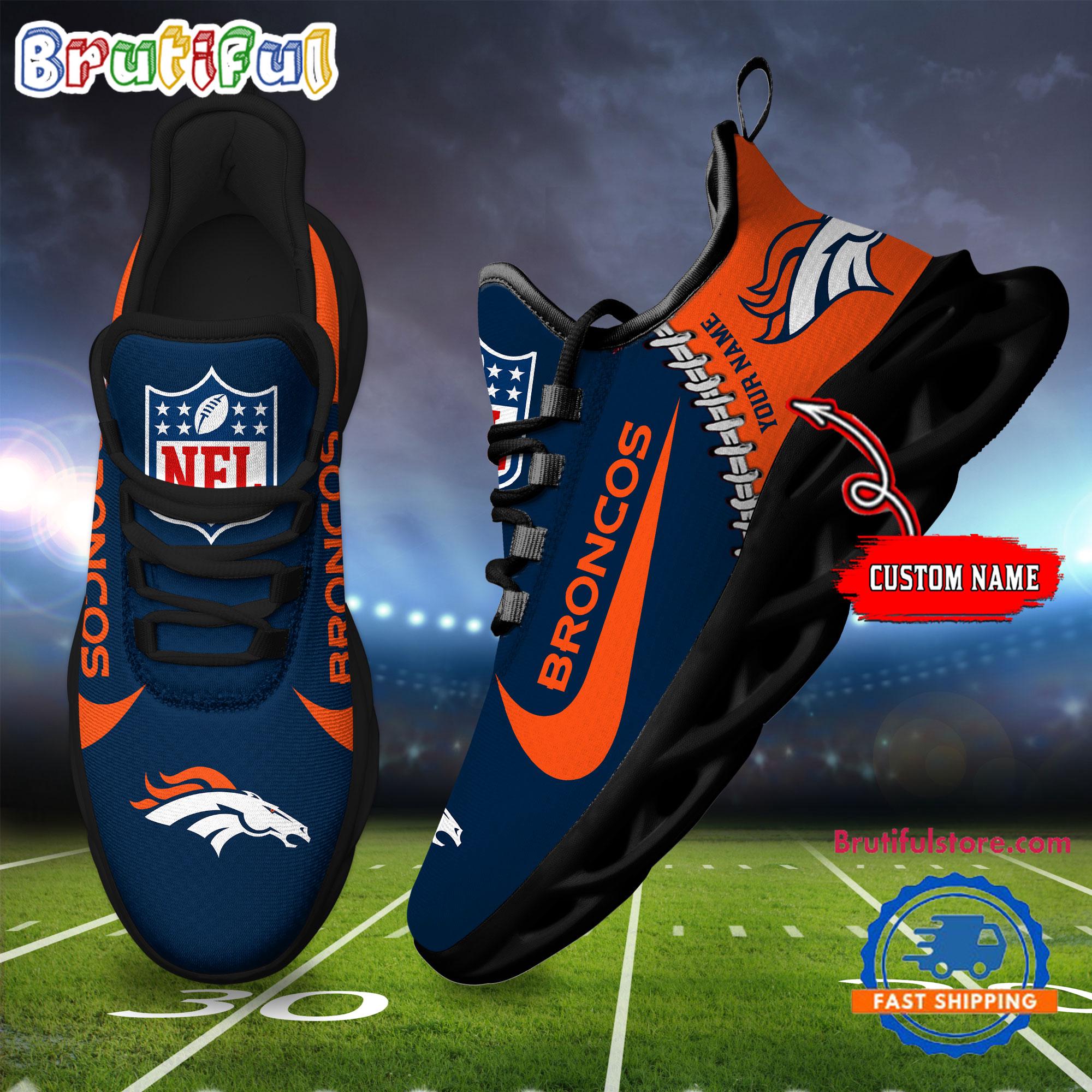 Ideafootwear Denver Broncos Max Soul Shoes Sneakers For Men And Women