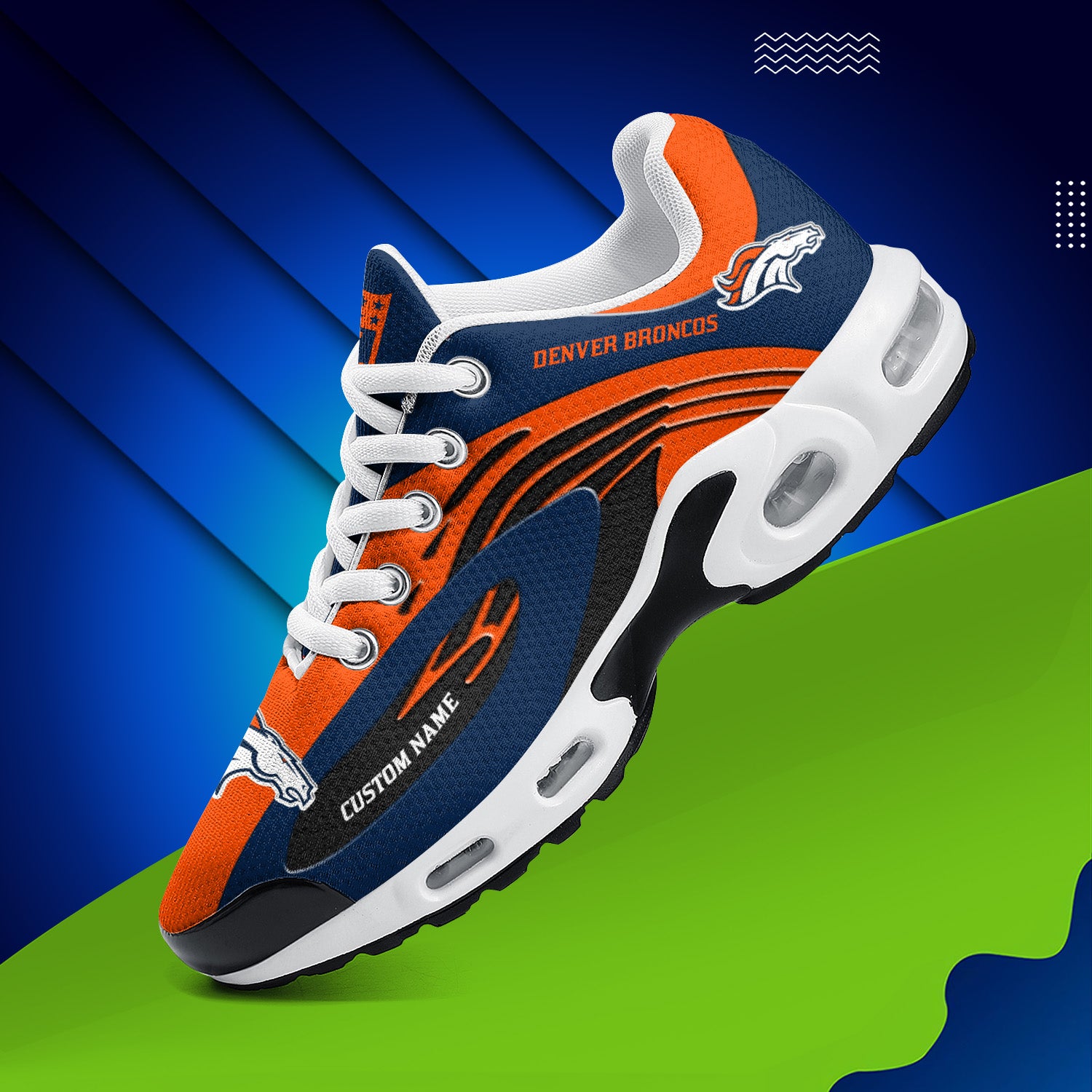 Ideafootwear Denver Broncos TN Shoes Sneakers For Men And Women