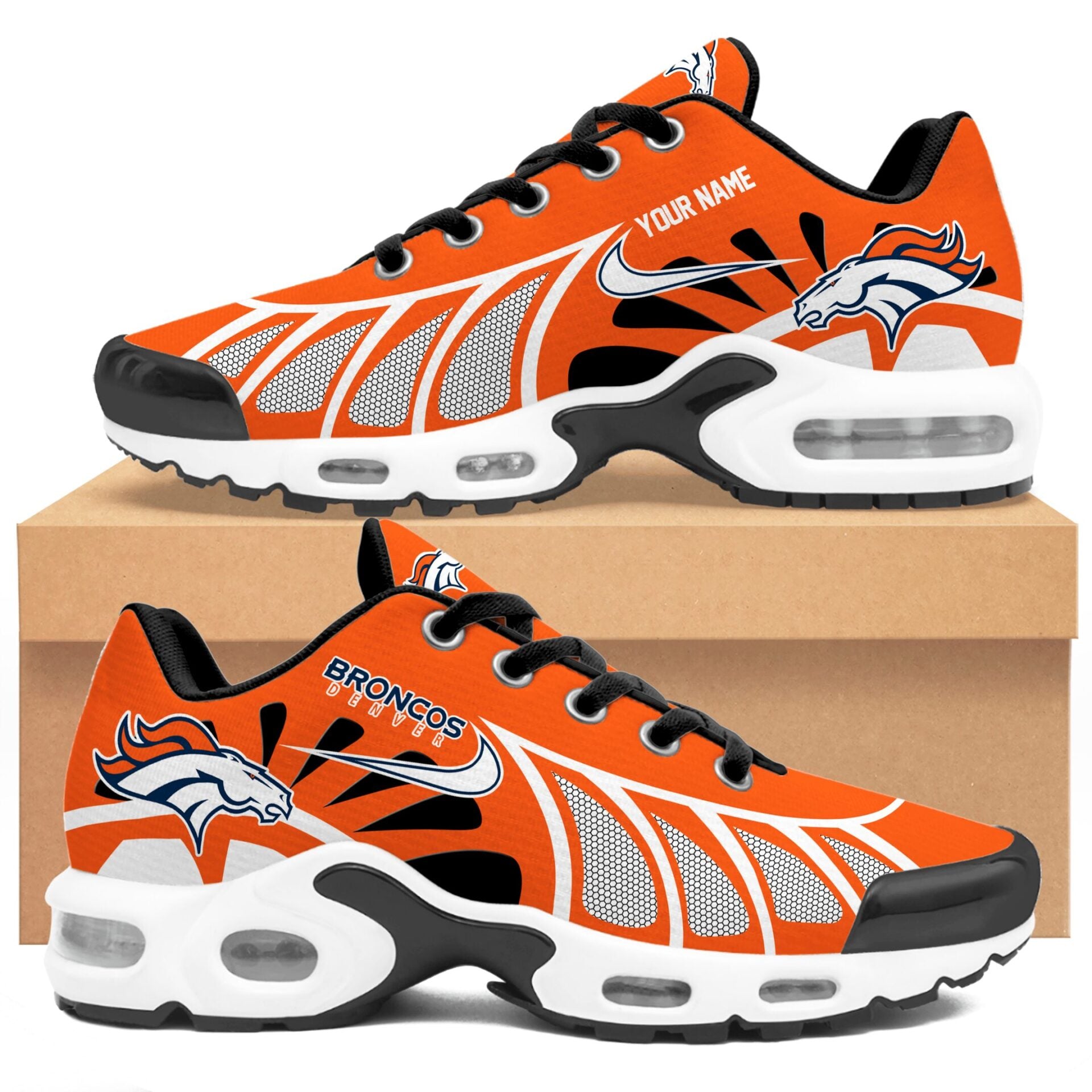 Ideafootwear Denver Broncos TN Shoes Sneakers For Men And Women