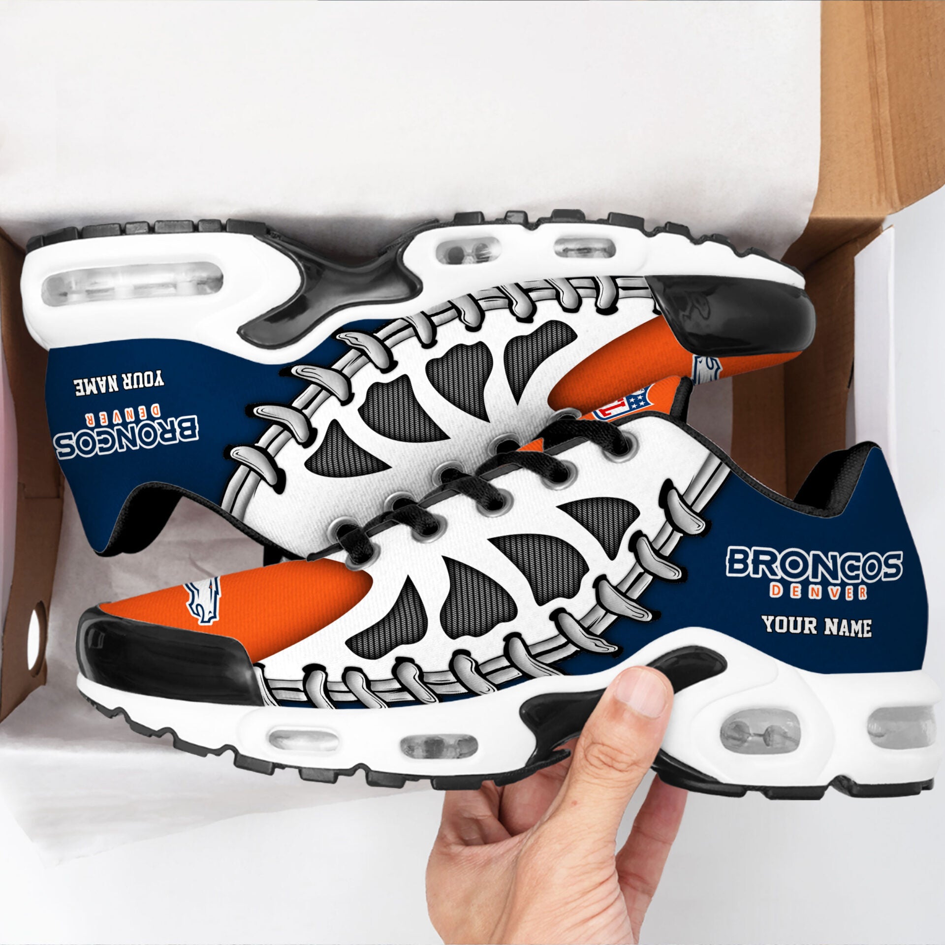 Ideafootwear Denver Broncos TN Shoes Sneakers For Men And Women