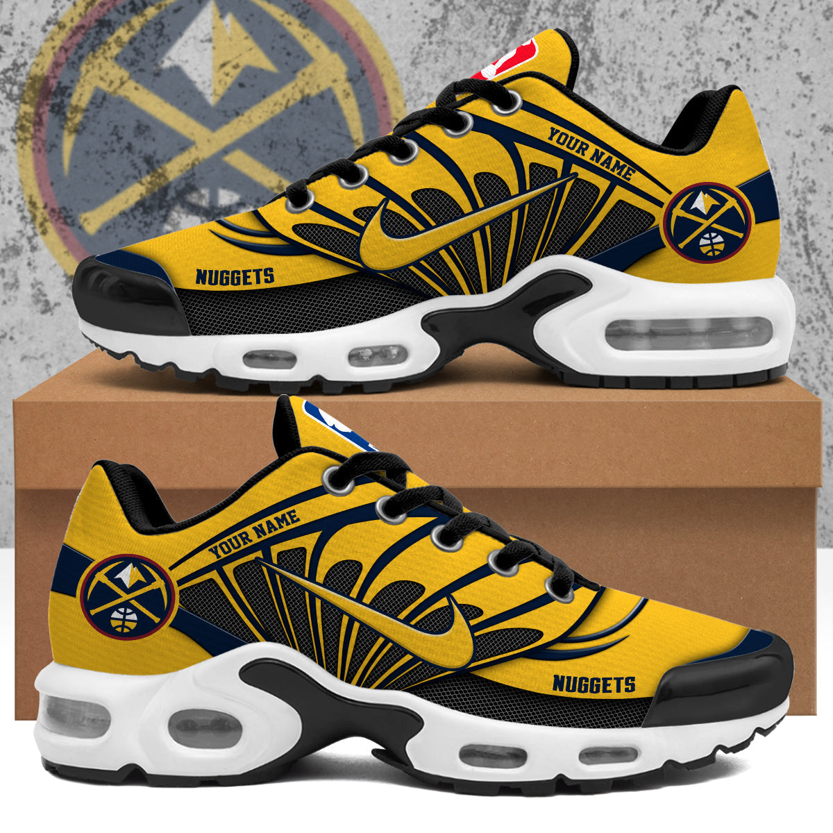 Ideafootwear Denver Nuggets TN Shoes Sneakers For Men And Women
