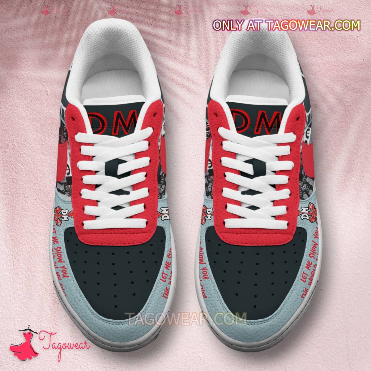 Ideafootwear Depeche Mode Air Low-Top Sneakers Shoes For Men And Women 4
