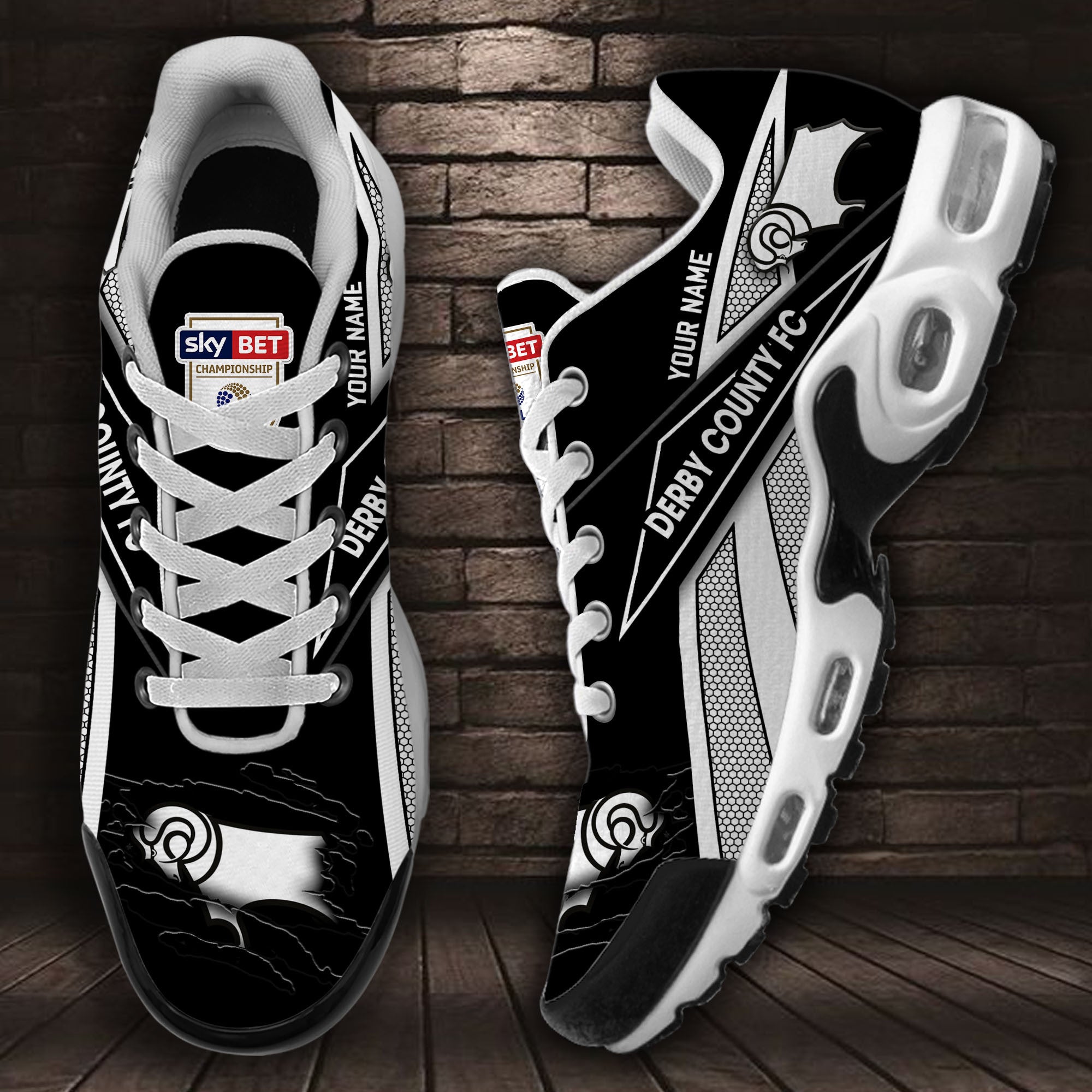 Ideafootwear Derby County TN Shoes Sneakers For Men And Women