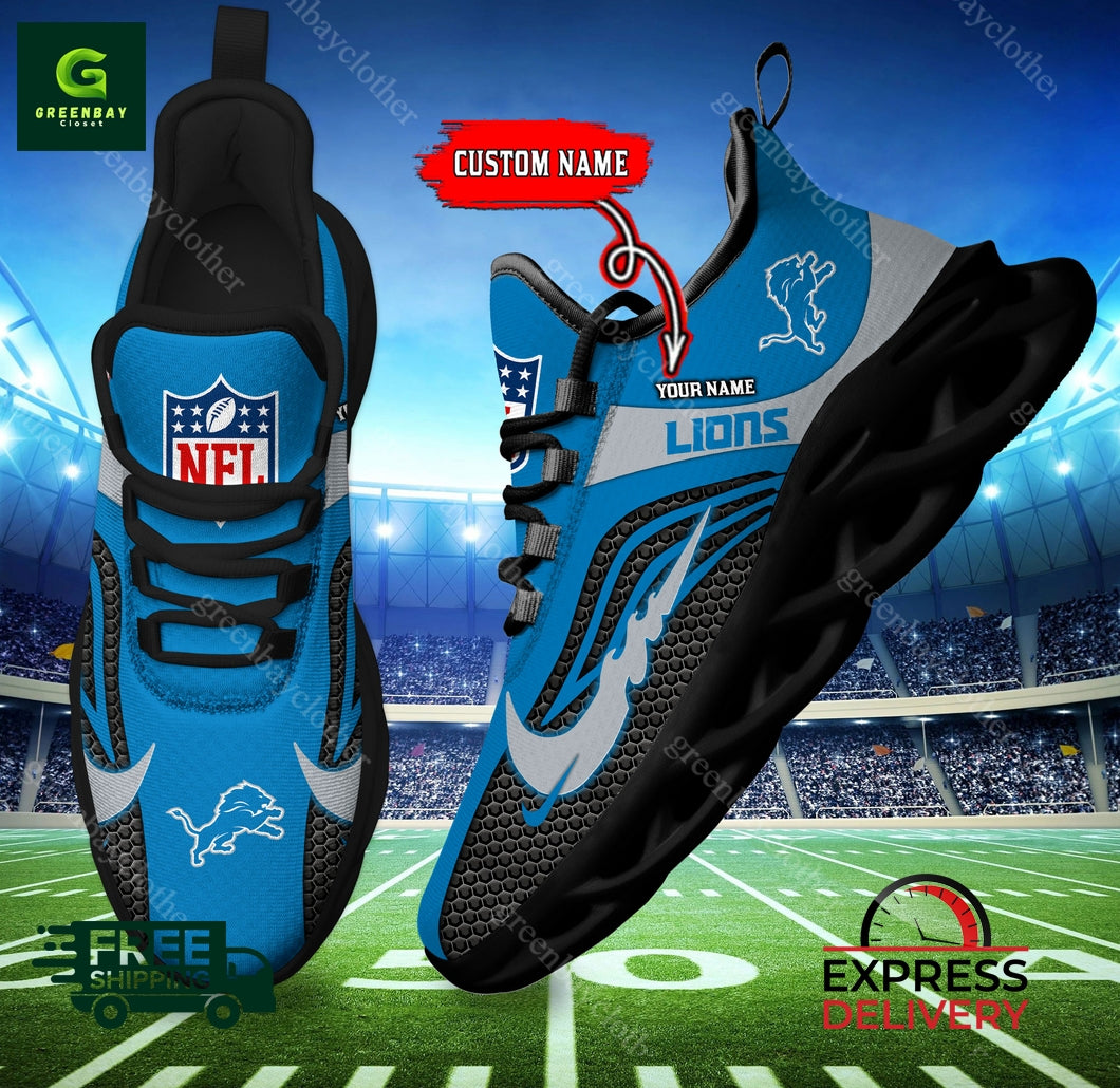 Ideafootwear Detroit Lions Max Soul Shoes Sneakers For Men And Women