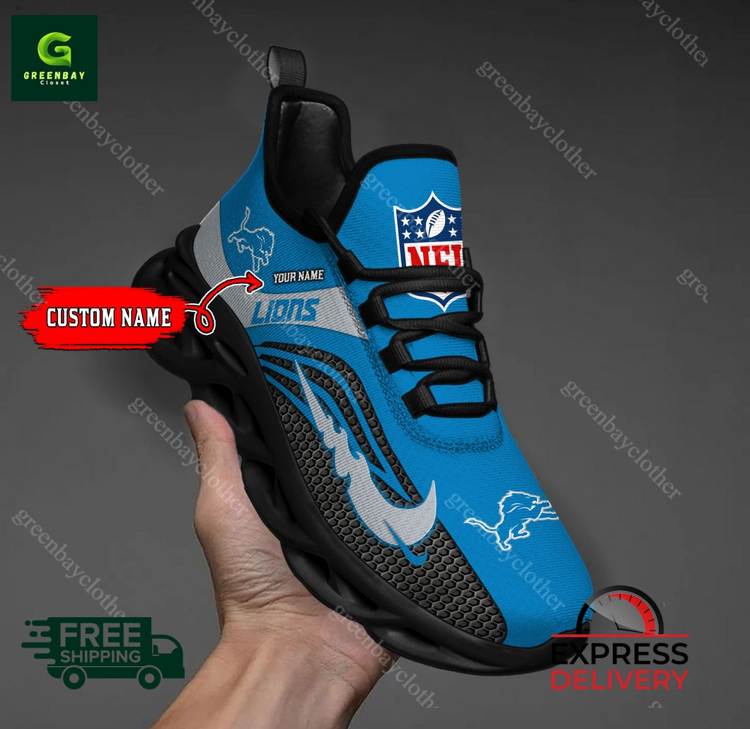 Ideafootwear Detroit Lions Max Soul Shoes Sneakers For Men And Women