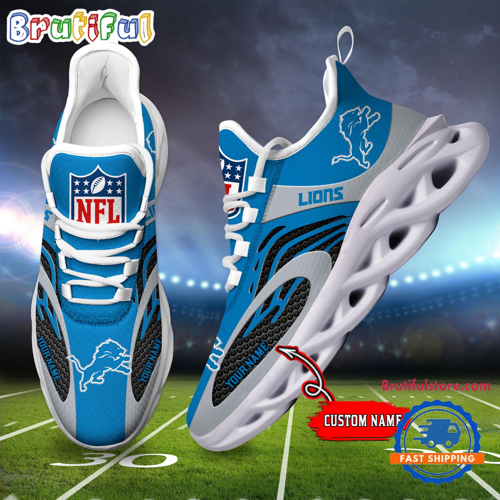Ideafootwear Detroit Lions Max Soul Shoes Sneakers For Men And Women