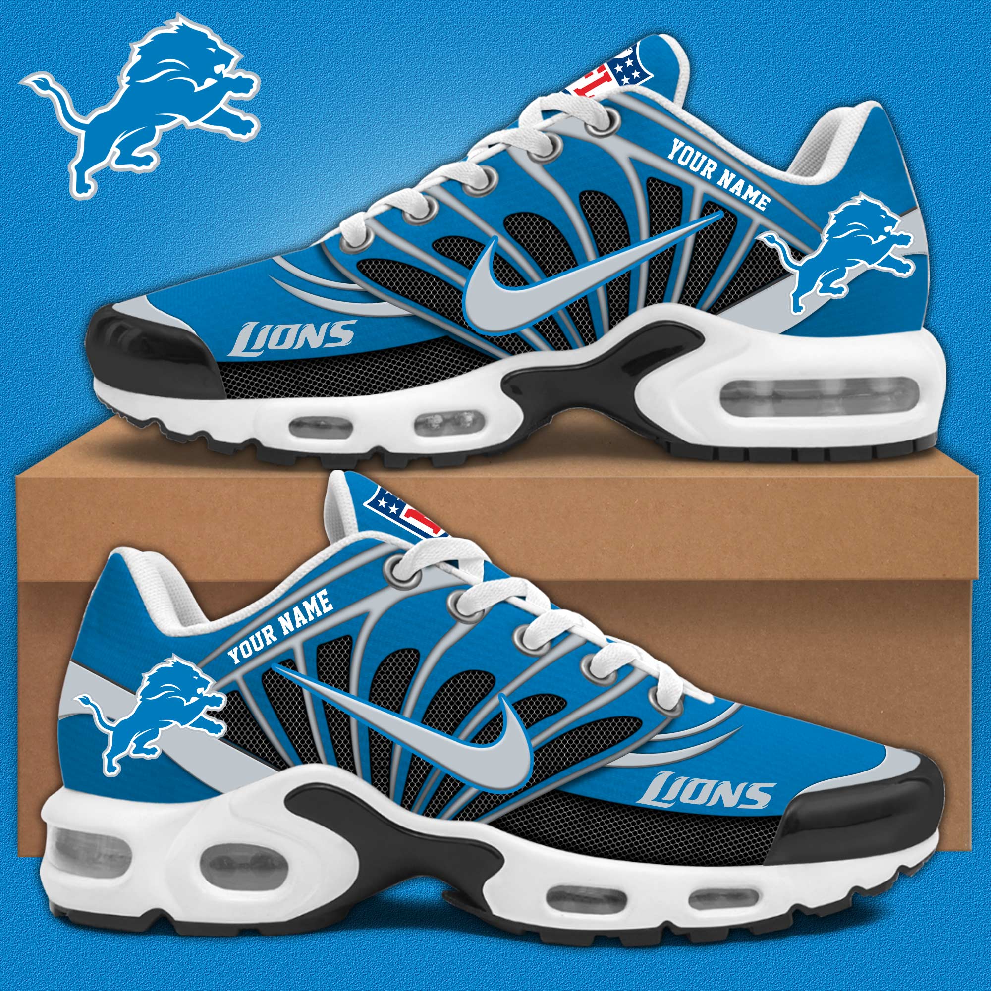 Ideafootwear Detroit Lions TN Shoes Sneakers For Men And Women