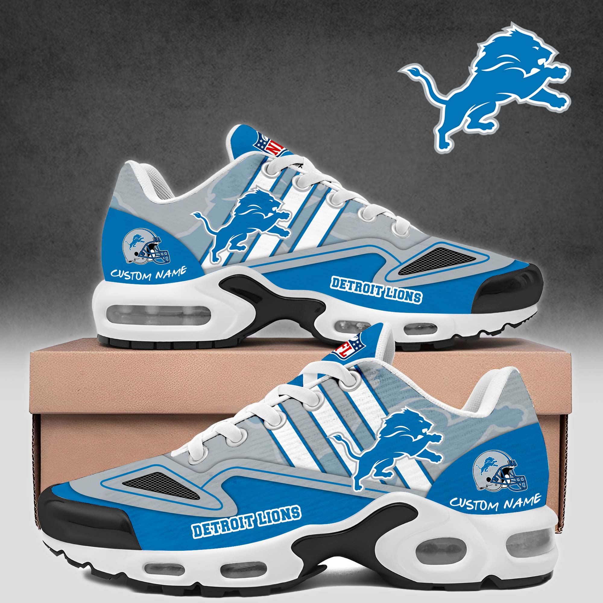 Ideafootwear Detroit Lions TN Shoes Sneakers For Men And Women
