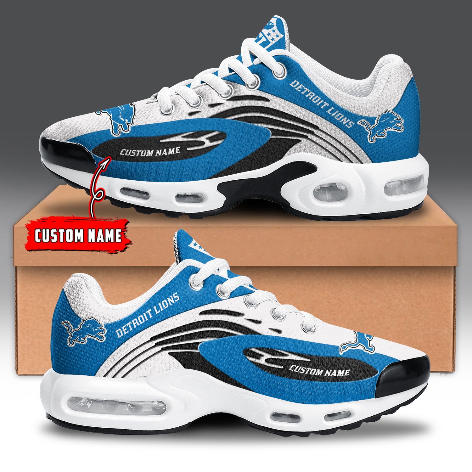 Ideafootwear Detroit Lions TN Shoes Sneakers For Men And Women