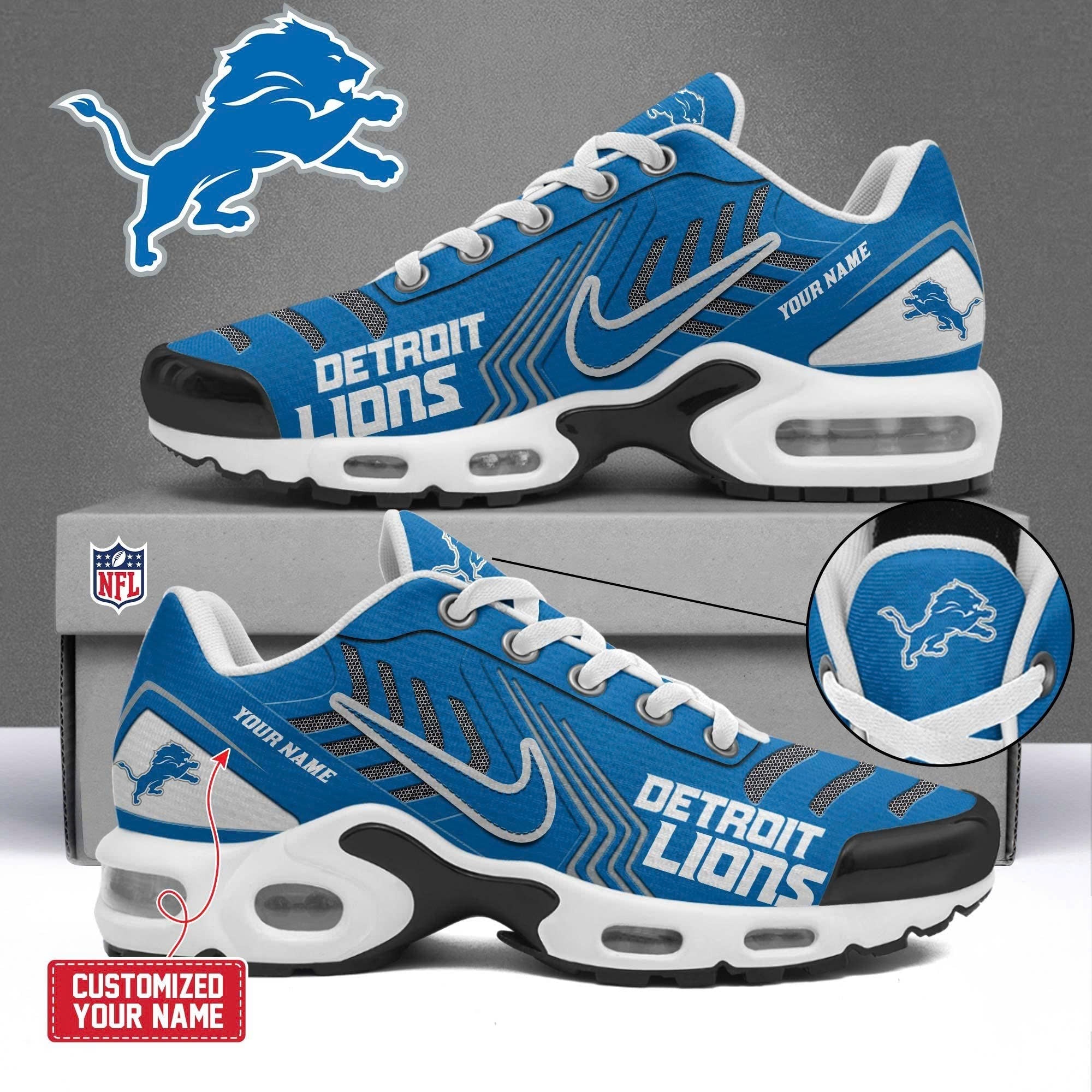 Ideafootwear Detroit Lions TN Shoes Sneakers For Men And Women