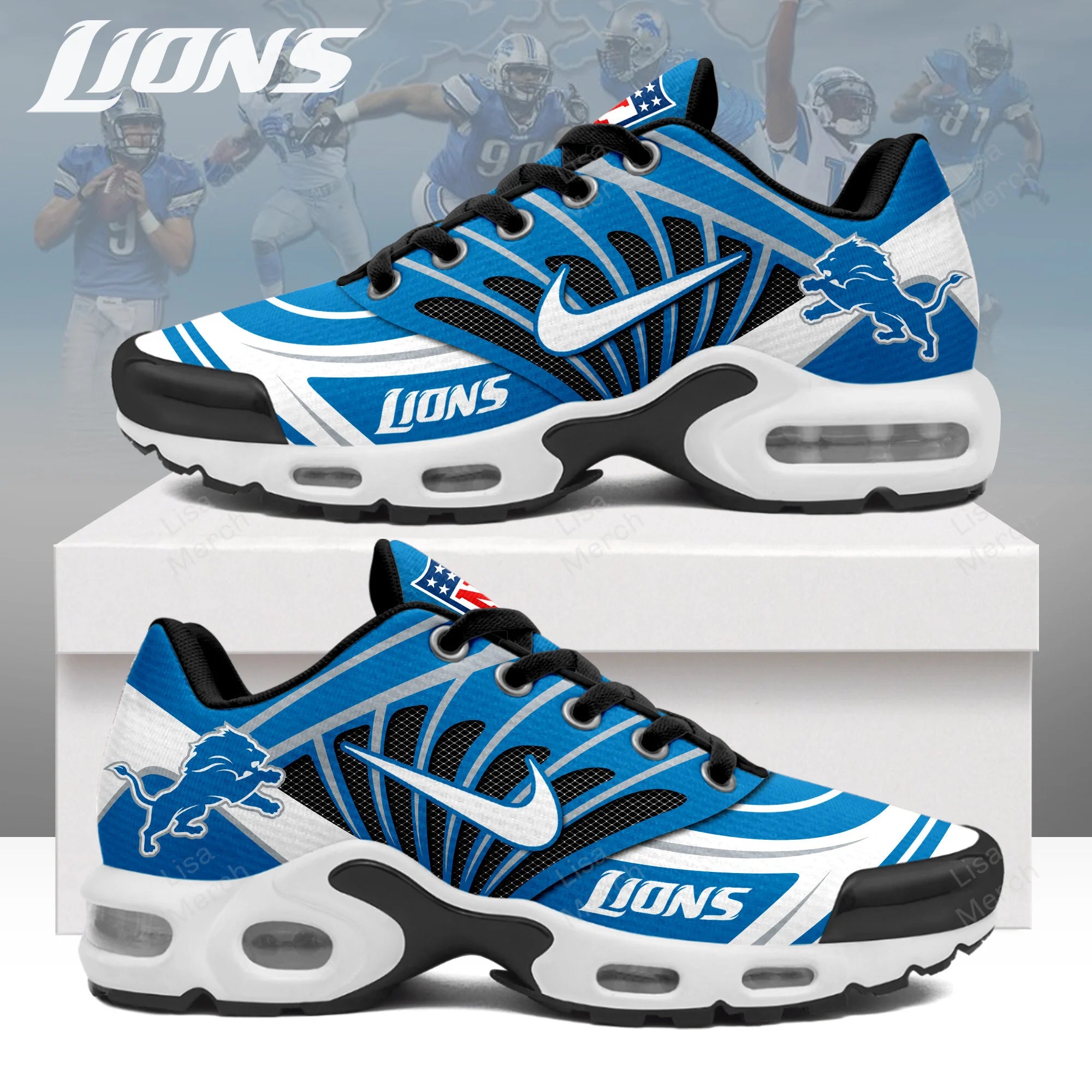 Ideafootwear Detroit Lions TN Shoes Sneakers For Men And Women