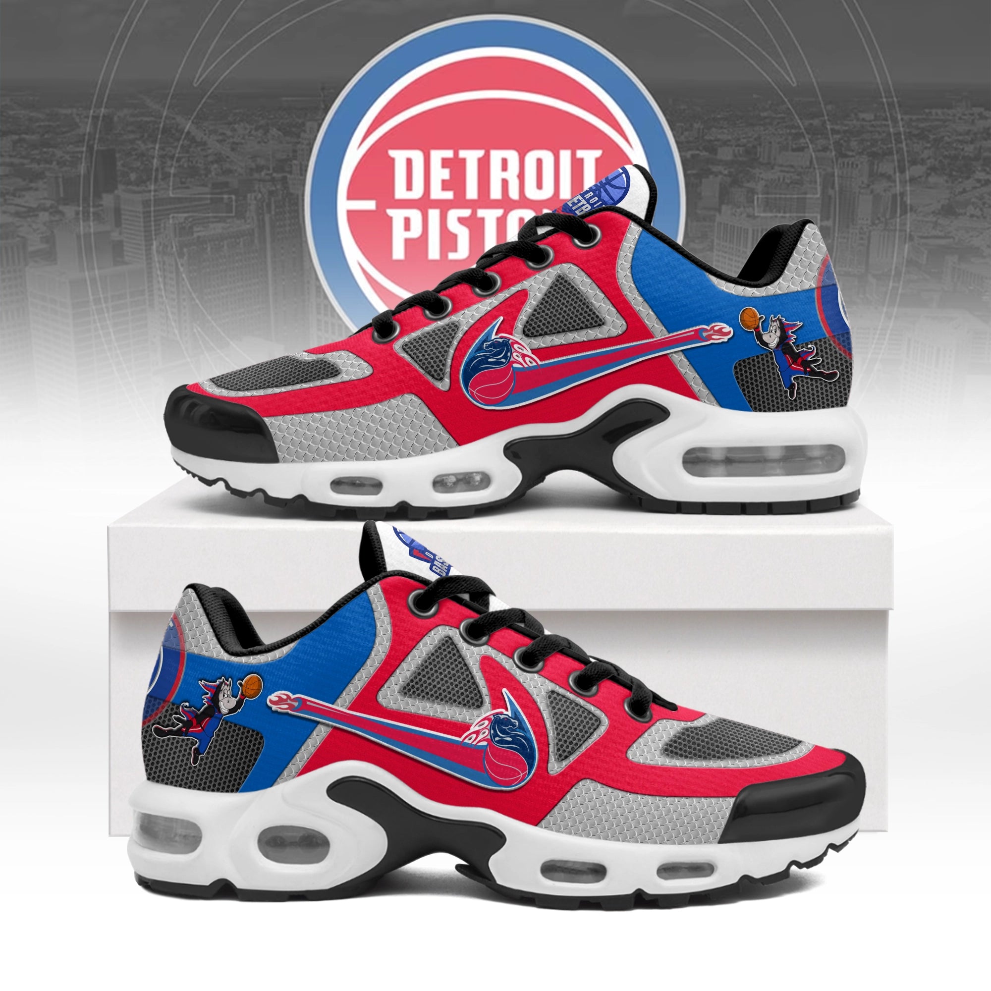Ideafootwear Detroit Pistons TN Shoes Sneakers For Men And Women