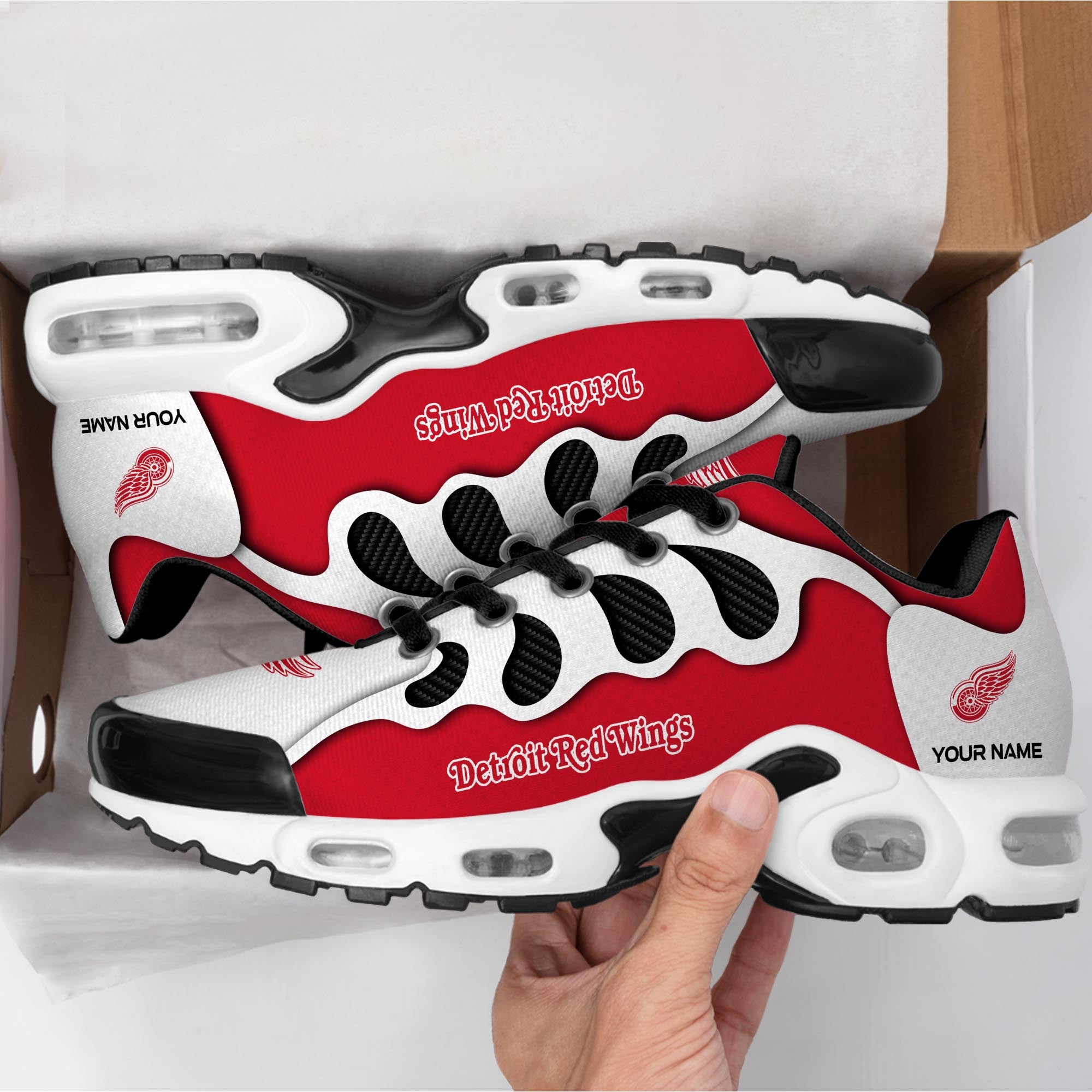Ideafootwear Detroit Red Wings TN Shoes Sneakers For Men And Women