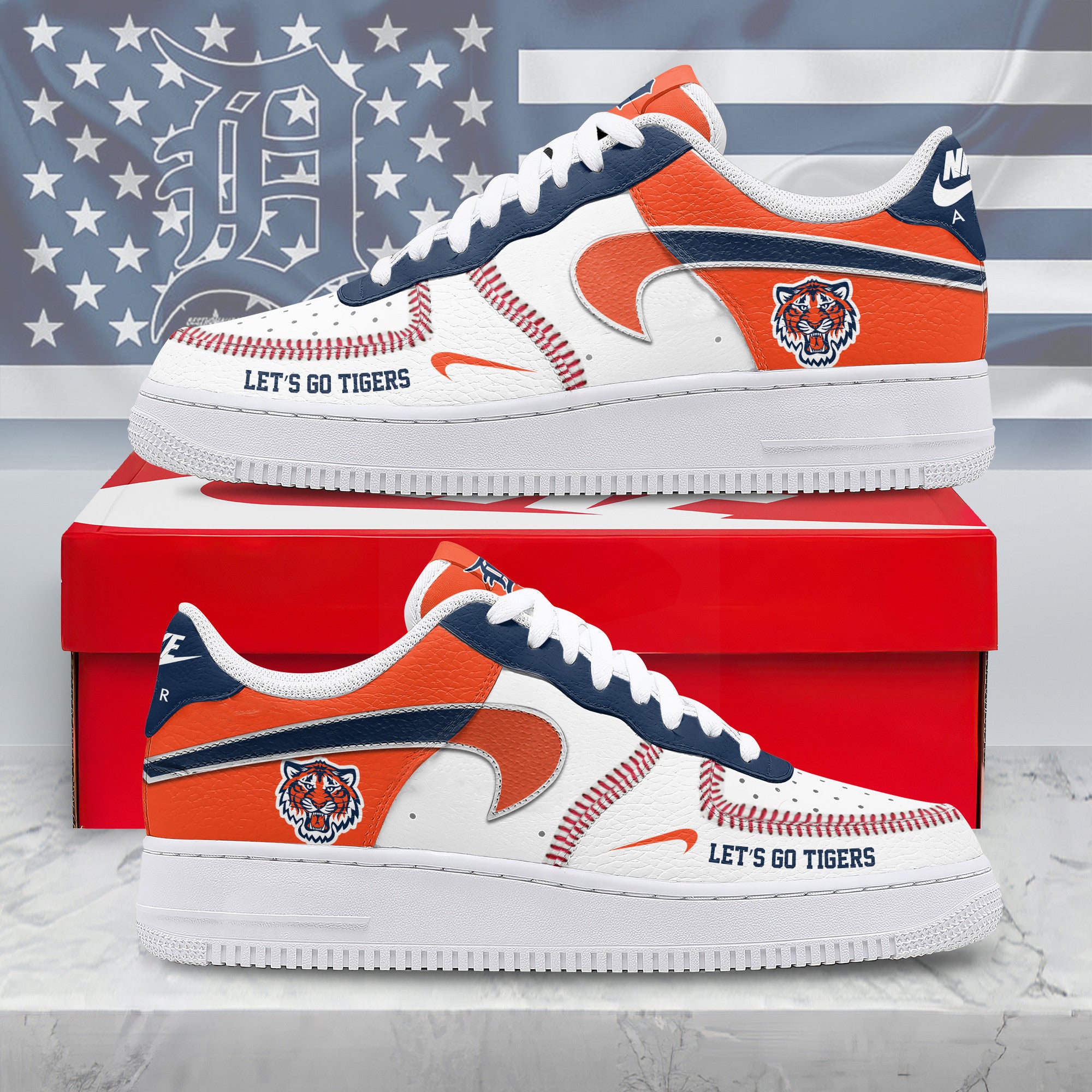 Ideafootwear Detroit Tigers Air Low-Top Sneakers Shoes For Men And Women 1