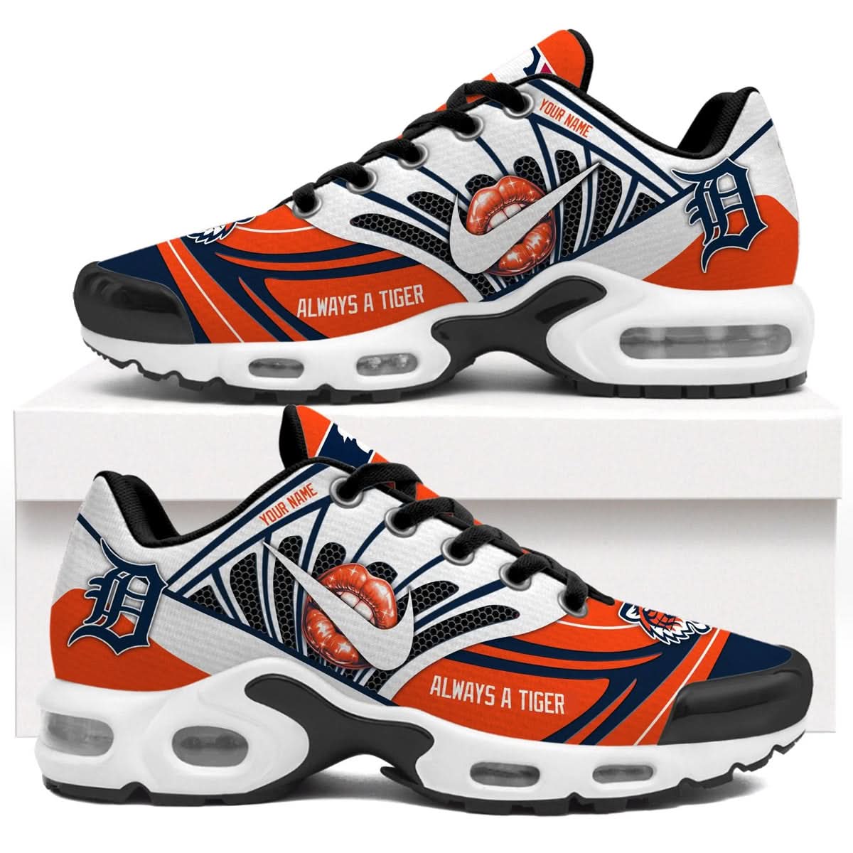 Ideafootwear Detroit Tigers TN Shoes Sneakers For Men And Women