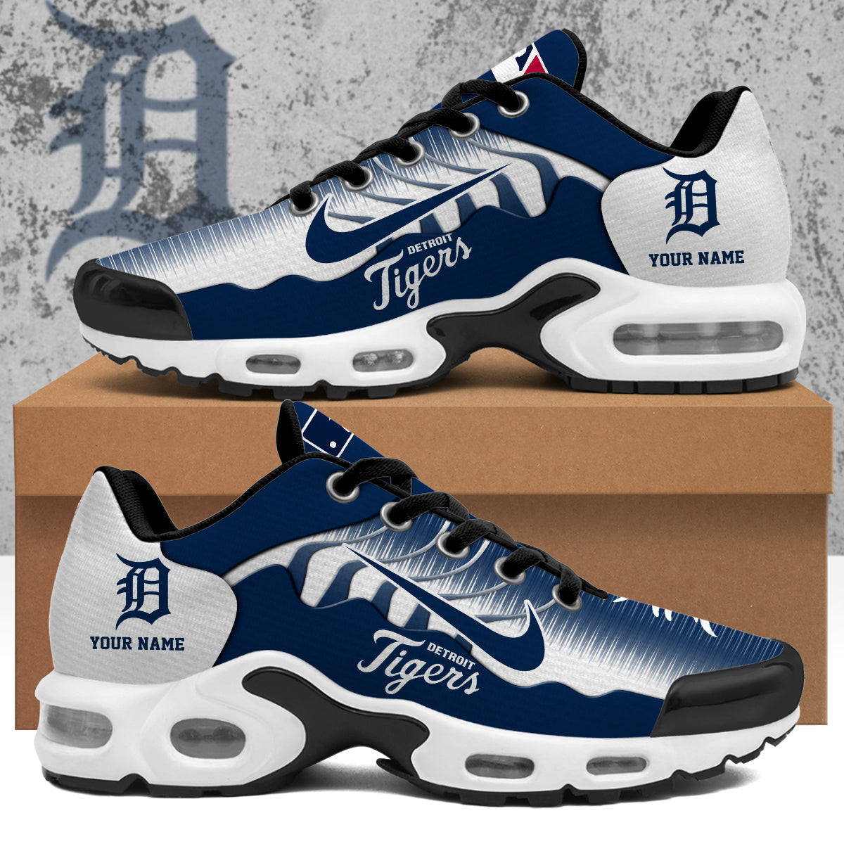 Ideafootwear Detroit Tigers TN Shoes Sneakers For Men And Women