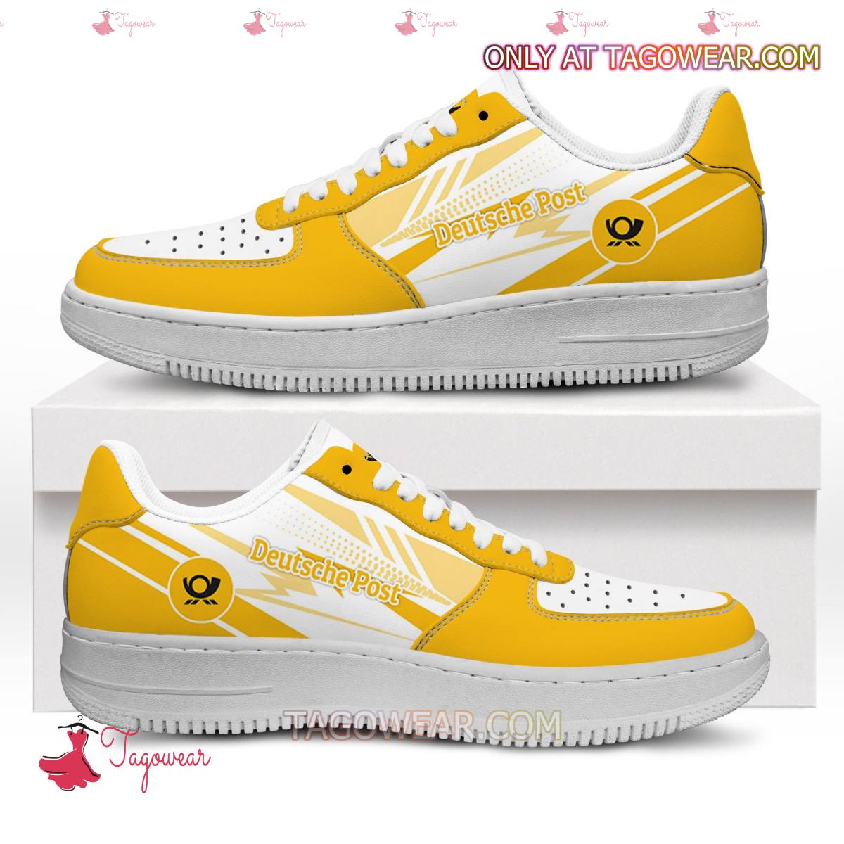Ideafootwear Deutsche Post Air Low-Top Sneakers Shoes For Men And Women 1