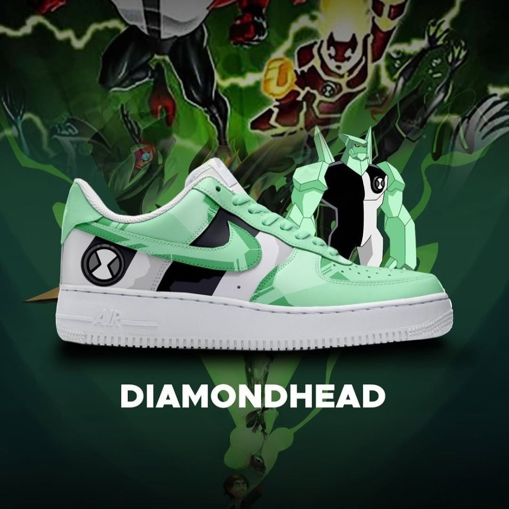 Ideafootwear Diamondhead Ben 10 Air Low-Top Sneakers Shoes For Men And Women 1
