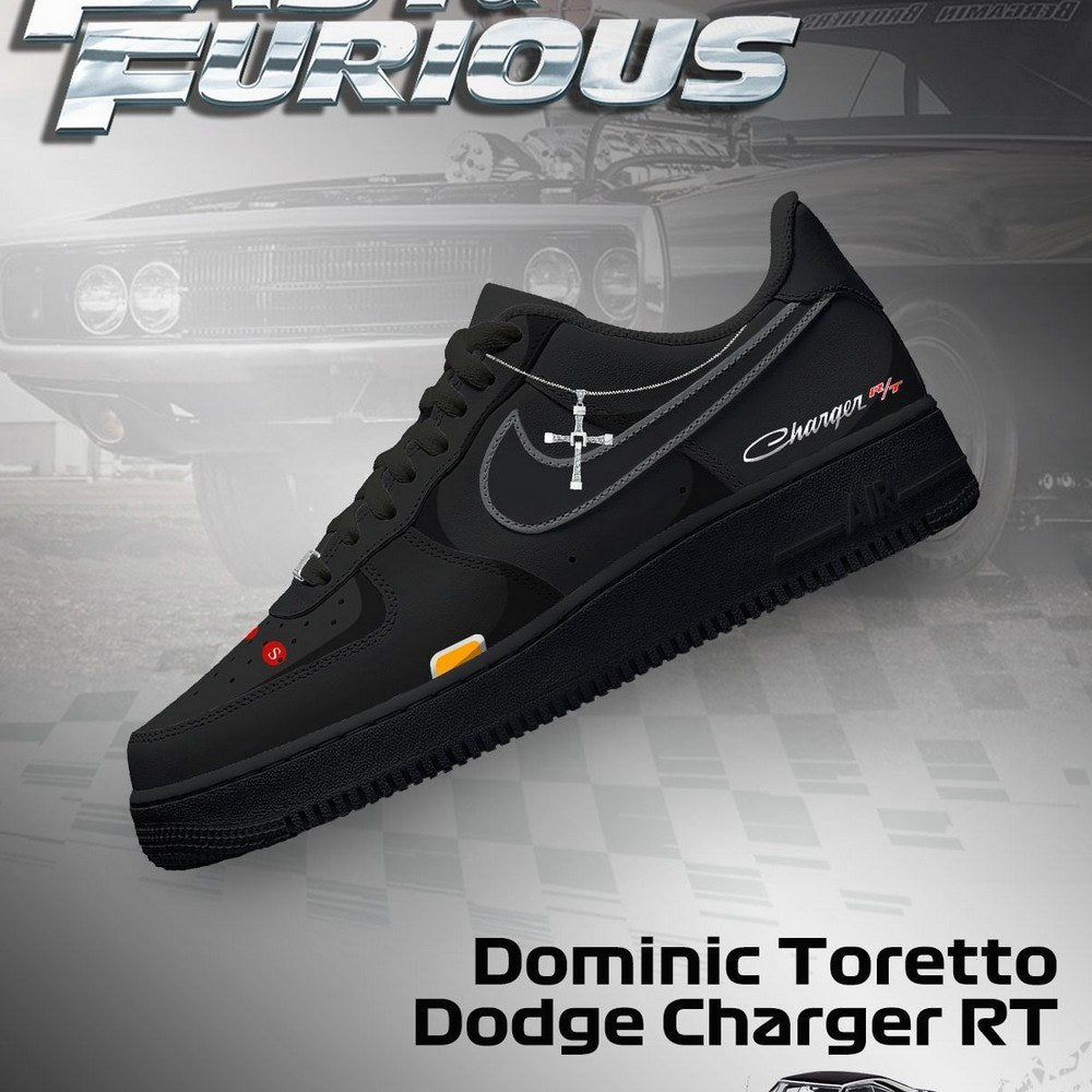 Ideafootwear Dominic Toretto Charger RT Air Low-Top Sneakers Shoes For Men And Women 1