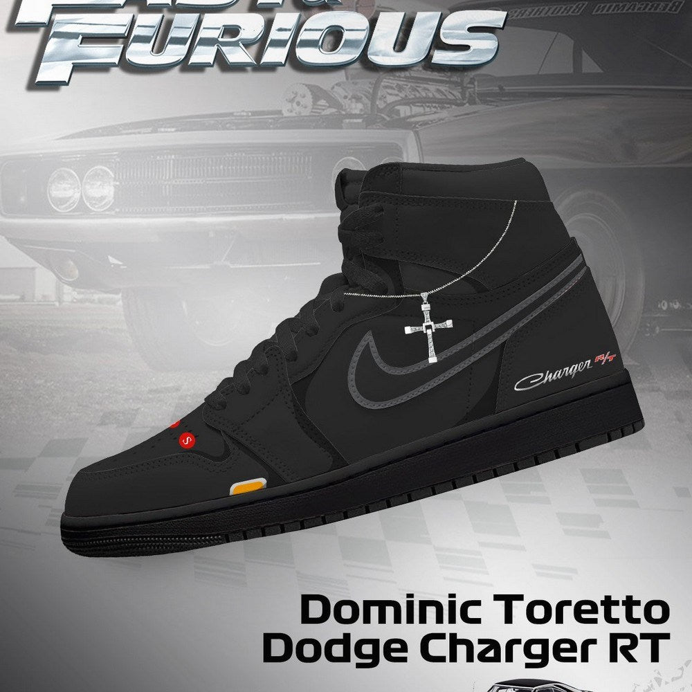 Ideafootwear Dominic Toretto Charger RT AJ1 High Sneakers Shoes For Men And Women