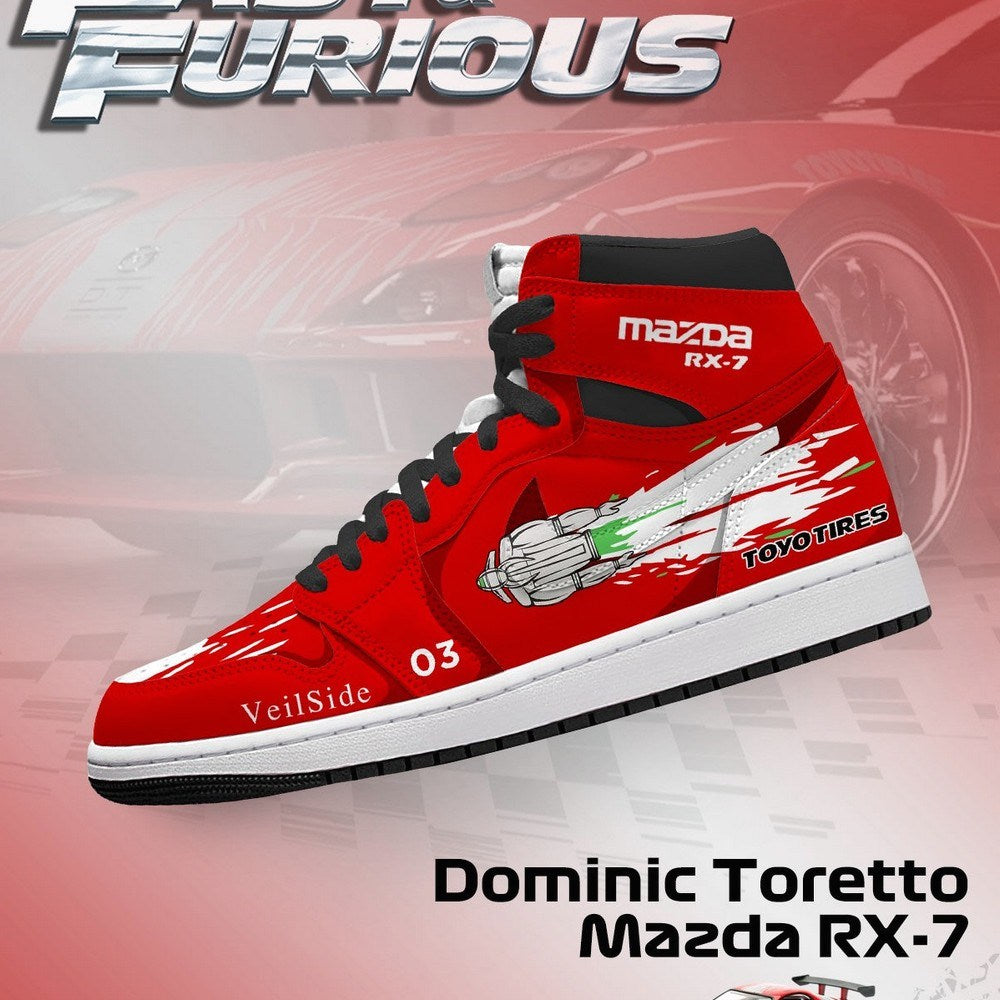 Ideafootwear Dominic Toretto RX-7 AJ1 High Sneakers Shoes For Men And Women