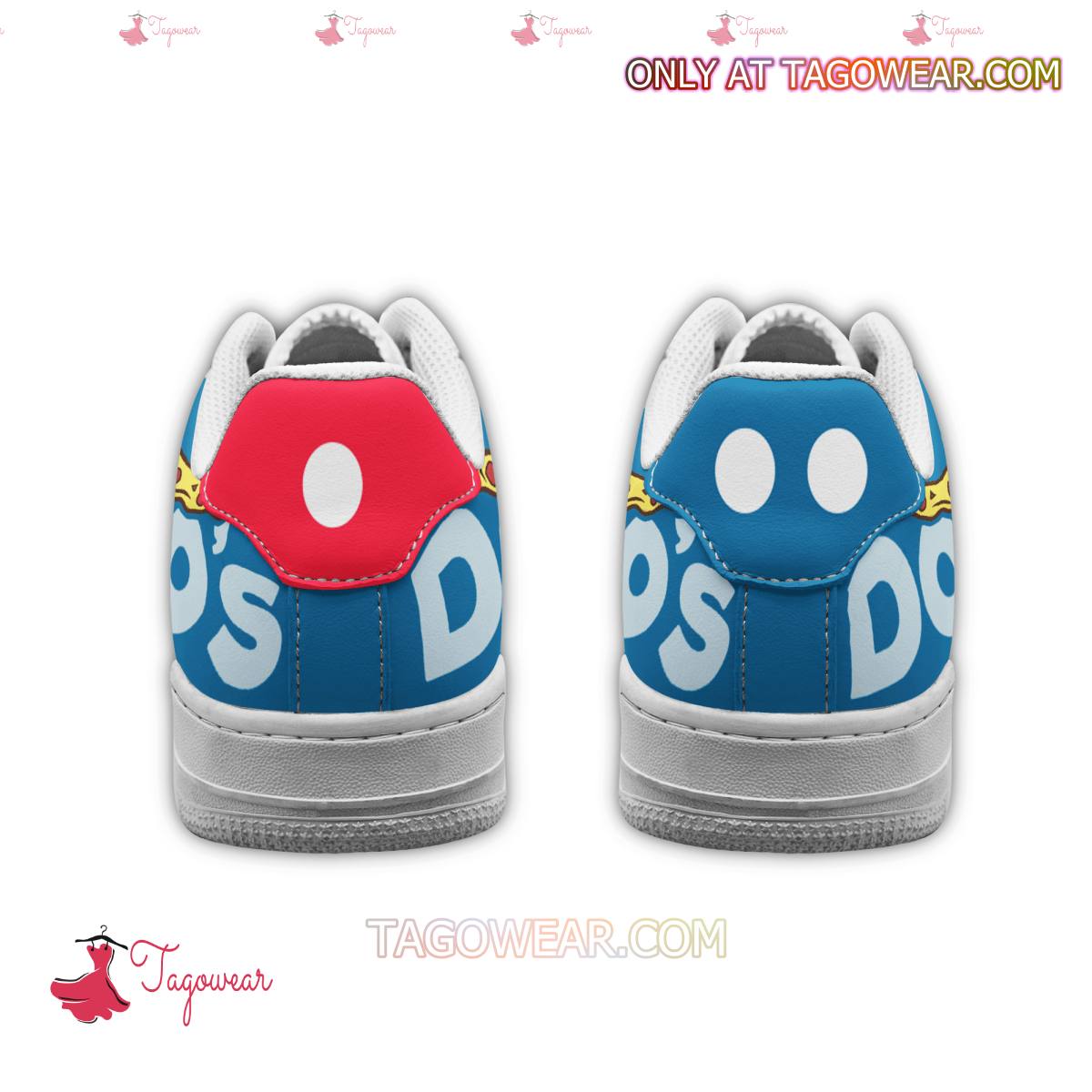 Ideafootwear Domino's Pizza Air Low-Top Sneakers Shoes For Men And Women 4