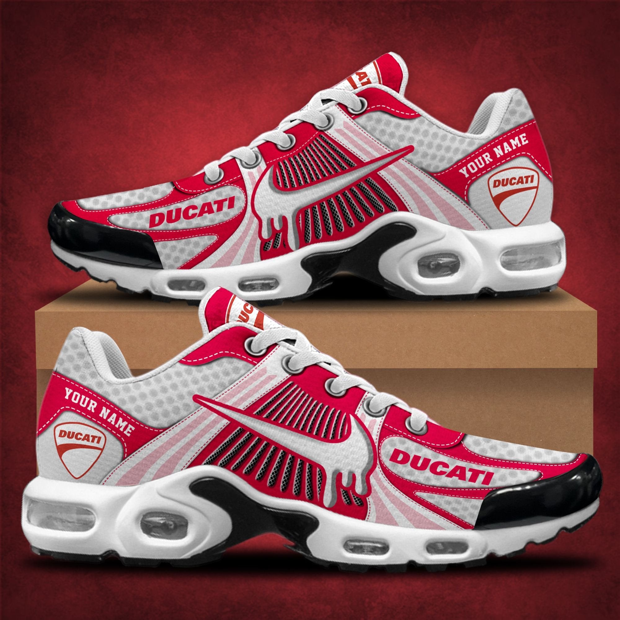 Ideafootwear Ducati TN Shoes Sneakers For Men And Women