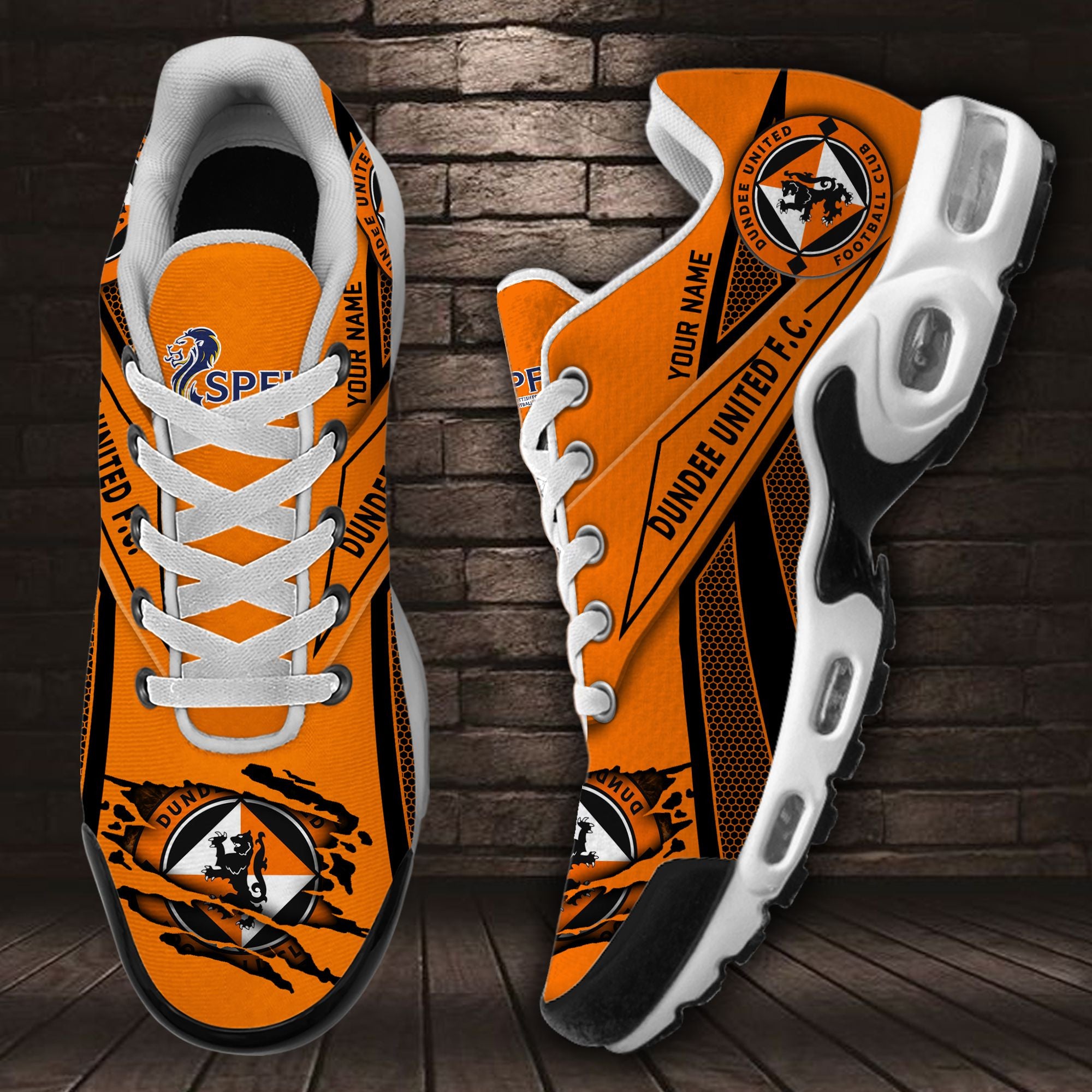Ideafootwear Dundee United F.C. TN Shoes Sneakers For Men And Women
