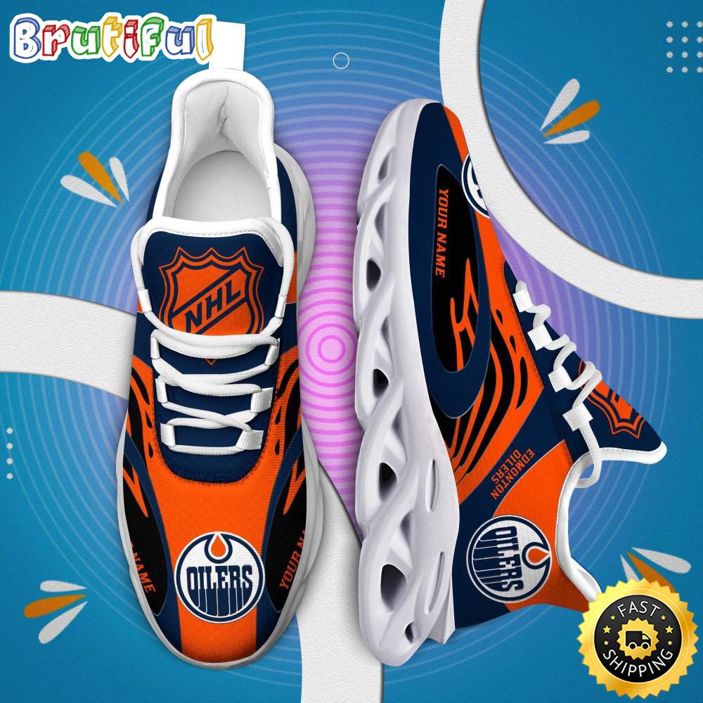 Ideafootwear Edmonton Oilers Max Soul Shoes Sneakers For Men And Women