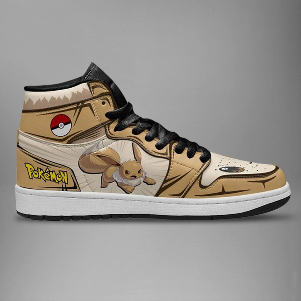Ideafootwear Eevee AJ1 High Sneakers Shoes For Men And Women