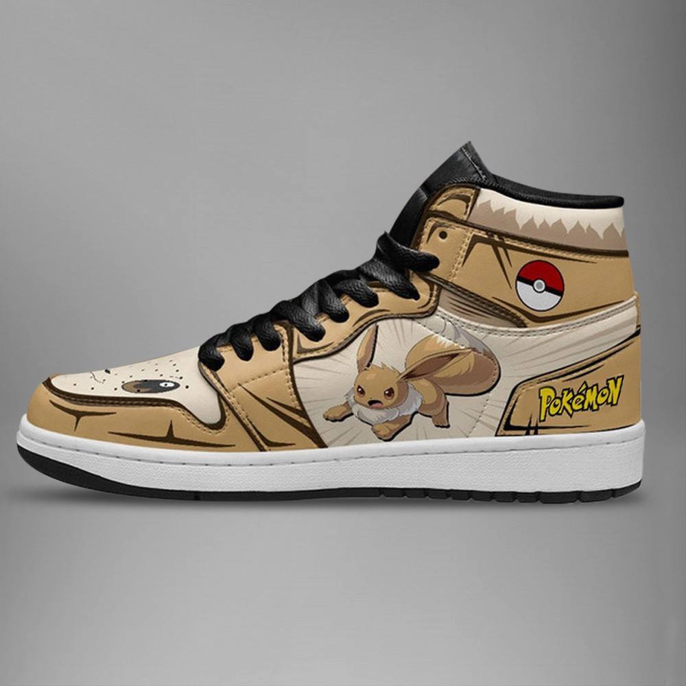 Ideafootwear Eevee AJ1 High Sneakers Shoes For Men And Women