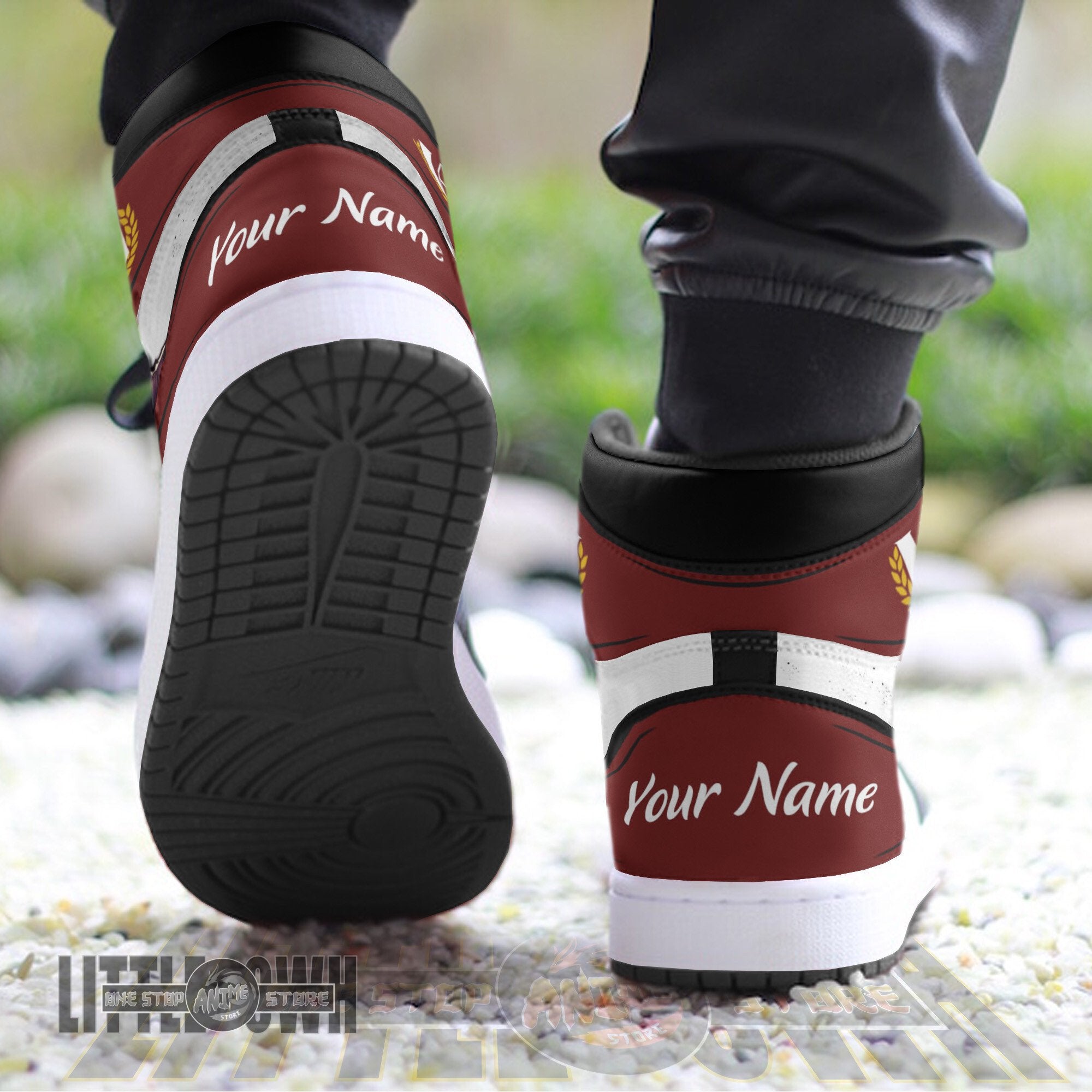 Ideafootwear Eijiro Kirishima AJ1 High Sneakers Shoes For Men And Women