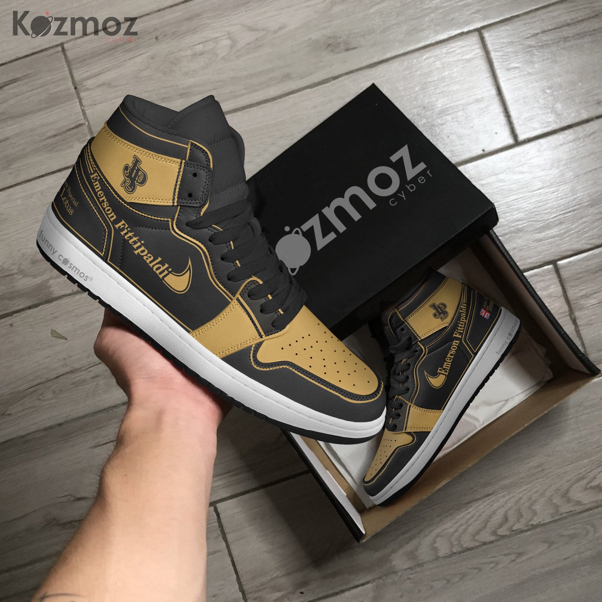 Ideafootwear Emerson Fittipaldi AJ1 High Sneakers Shoes For Men And Women