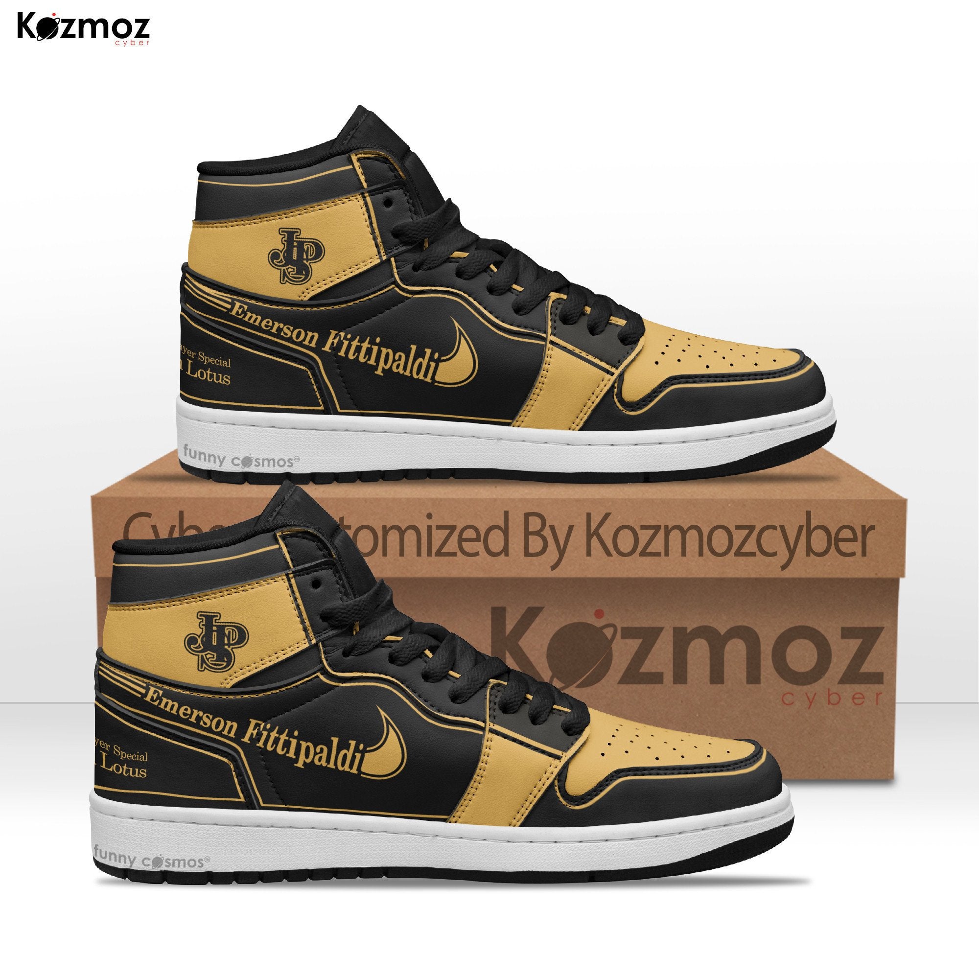 Ideafootwear Emerson Fittipaldi AJ1 High Sneakers Shoes For Men And Women