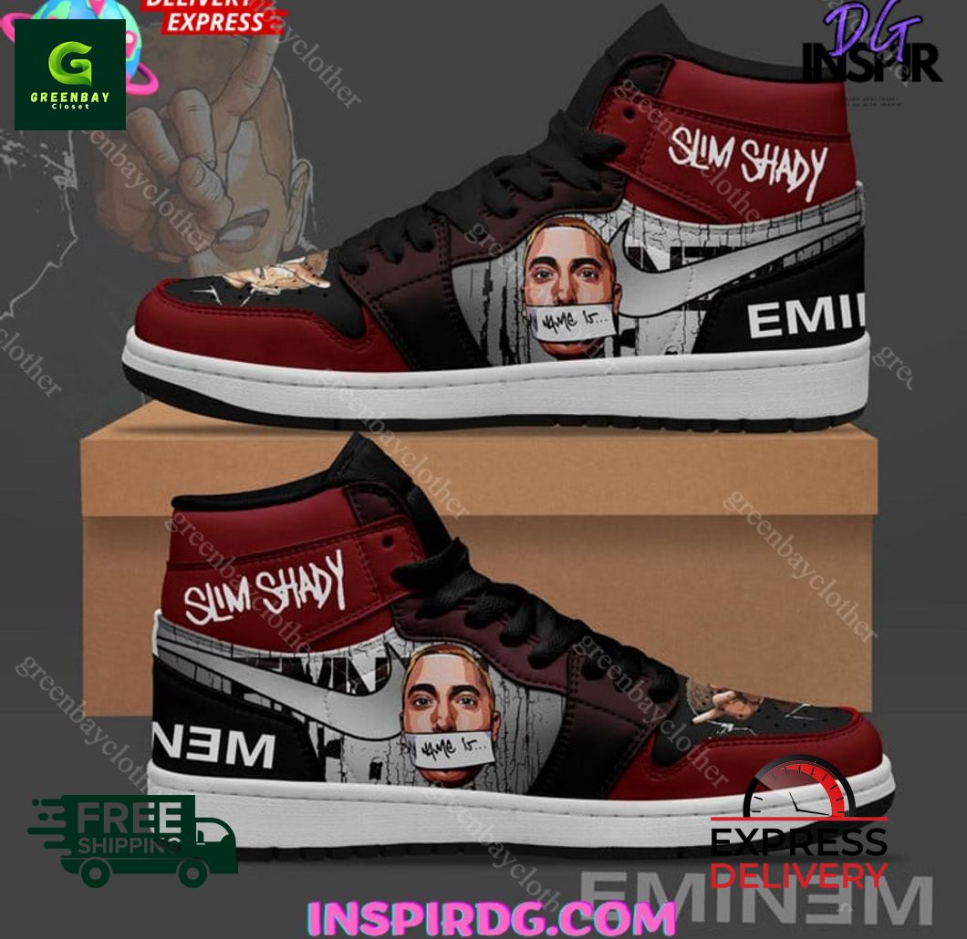 Ideafootwear Eminem AJ1 High Sneakers Shoes For Men And Women