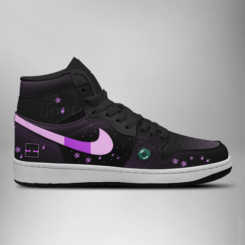 Ideafootwear Enderman AJ1 High Sneakers Shoes For Men And Women