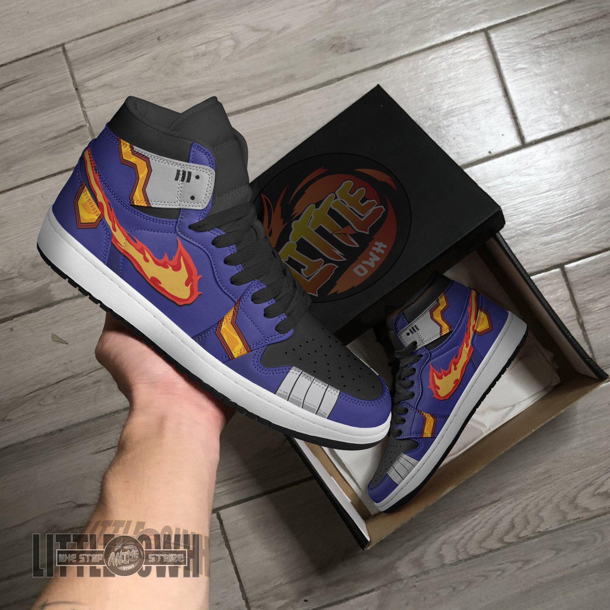Ideafootwear Enji Todoroki AJ1 High Sneakers Shoes For Men And Women