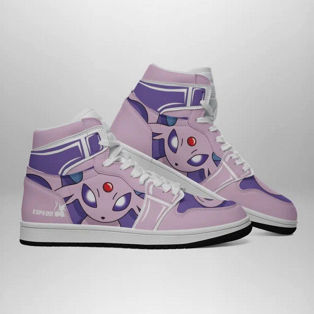 Ideafootwear Espeon Pokemon AJ1 High Sneakers Shoes For Men And Women