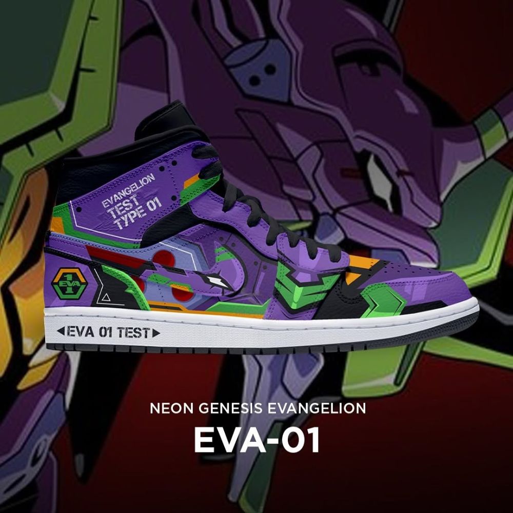 Ideafootwear Eva-01 Neon AJ1 High Sneakers Shoes For Men And Women