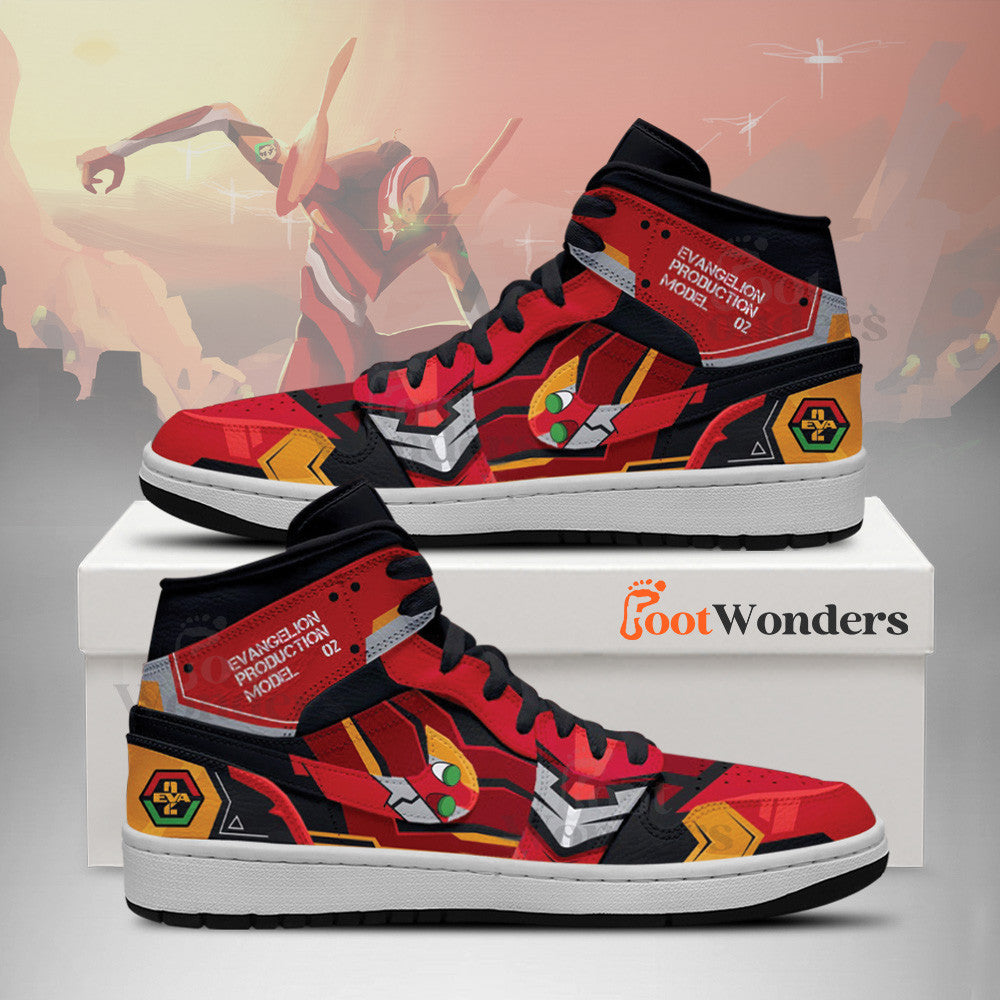Ideafootwear Evangelion Unit-00 AJ1 High Sneakers Shoes For Men And Women