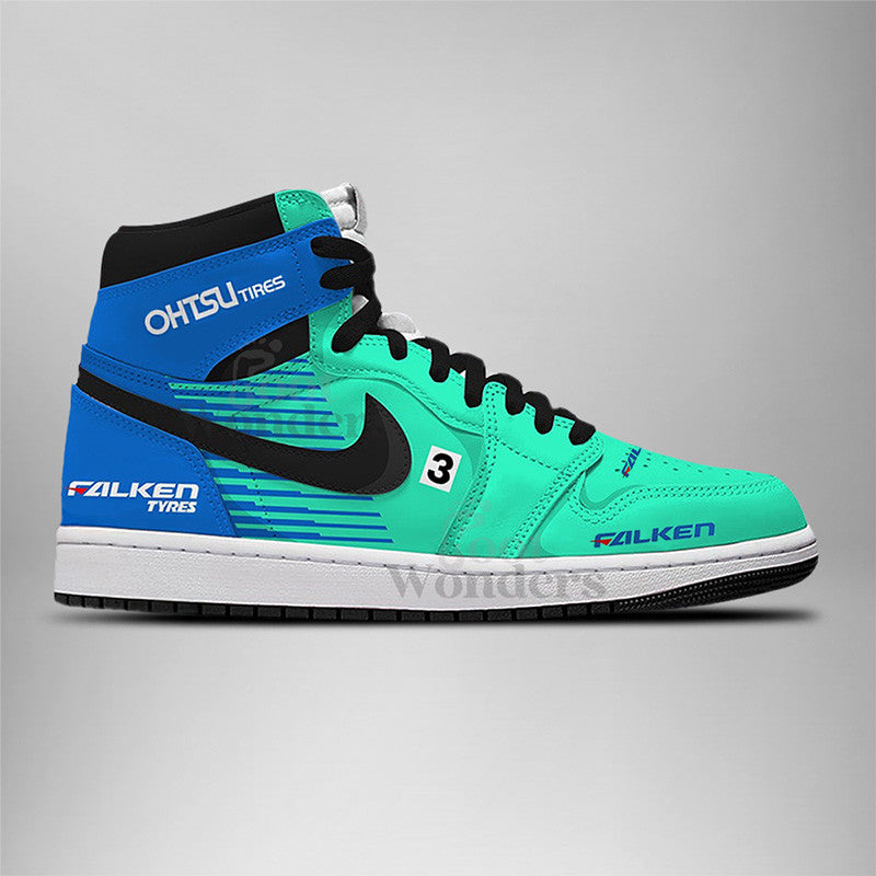 Ideafootwear Falken-Nissan AJ1 High Sneakers Shoes For Men And Women