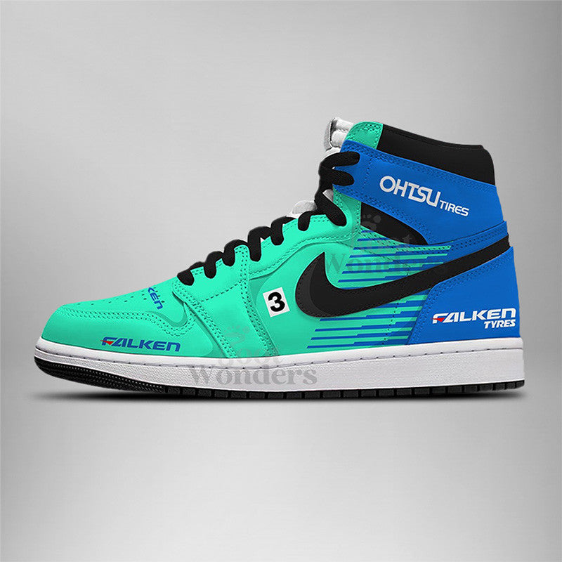 Ideafootwear Falken-Nissan AJ1 High Sneakers Shoes For Men And Women